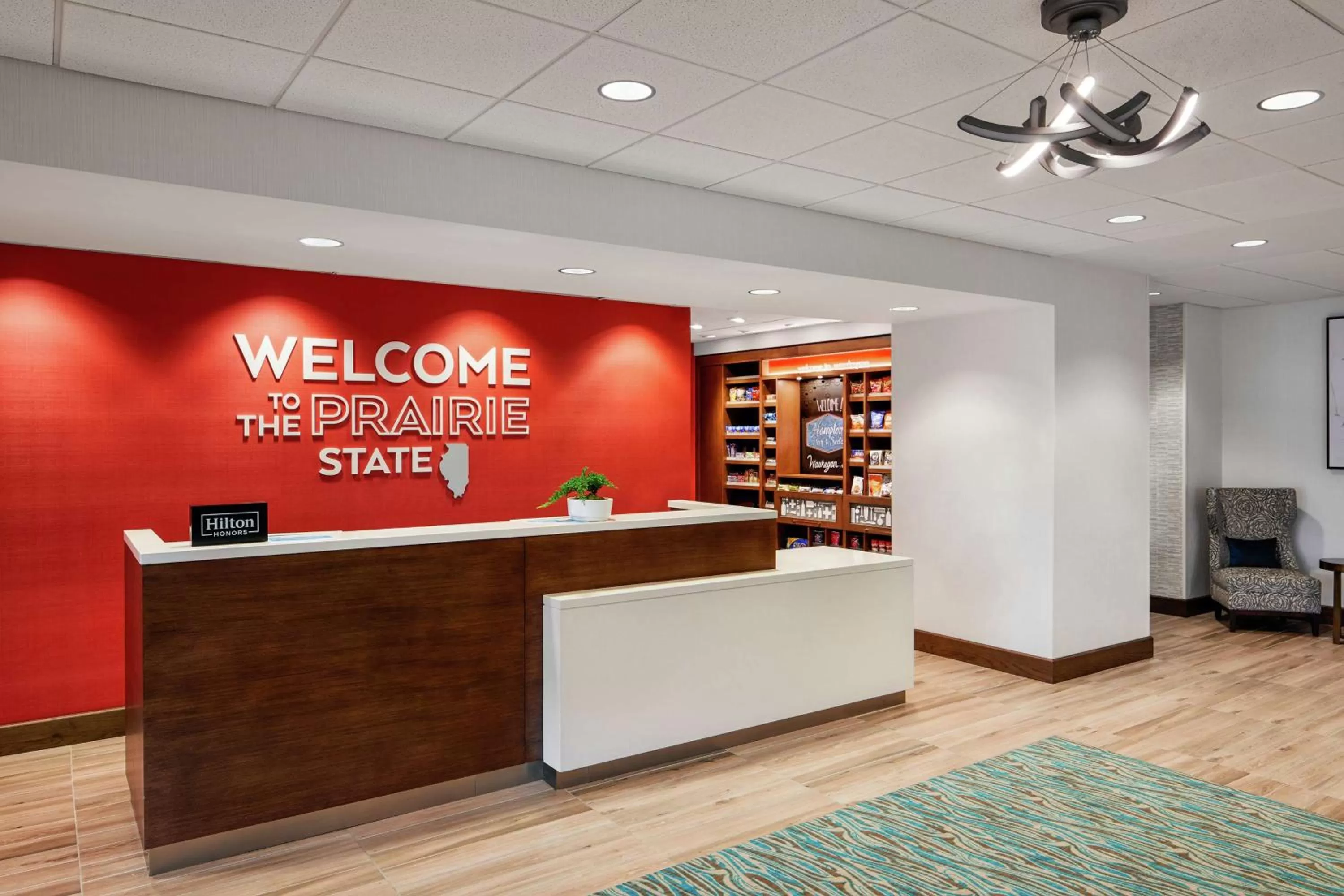 Lobby or reception in Hampton Inn & Suites Chicago/Waukegan