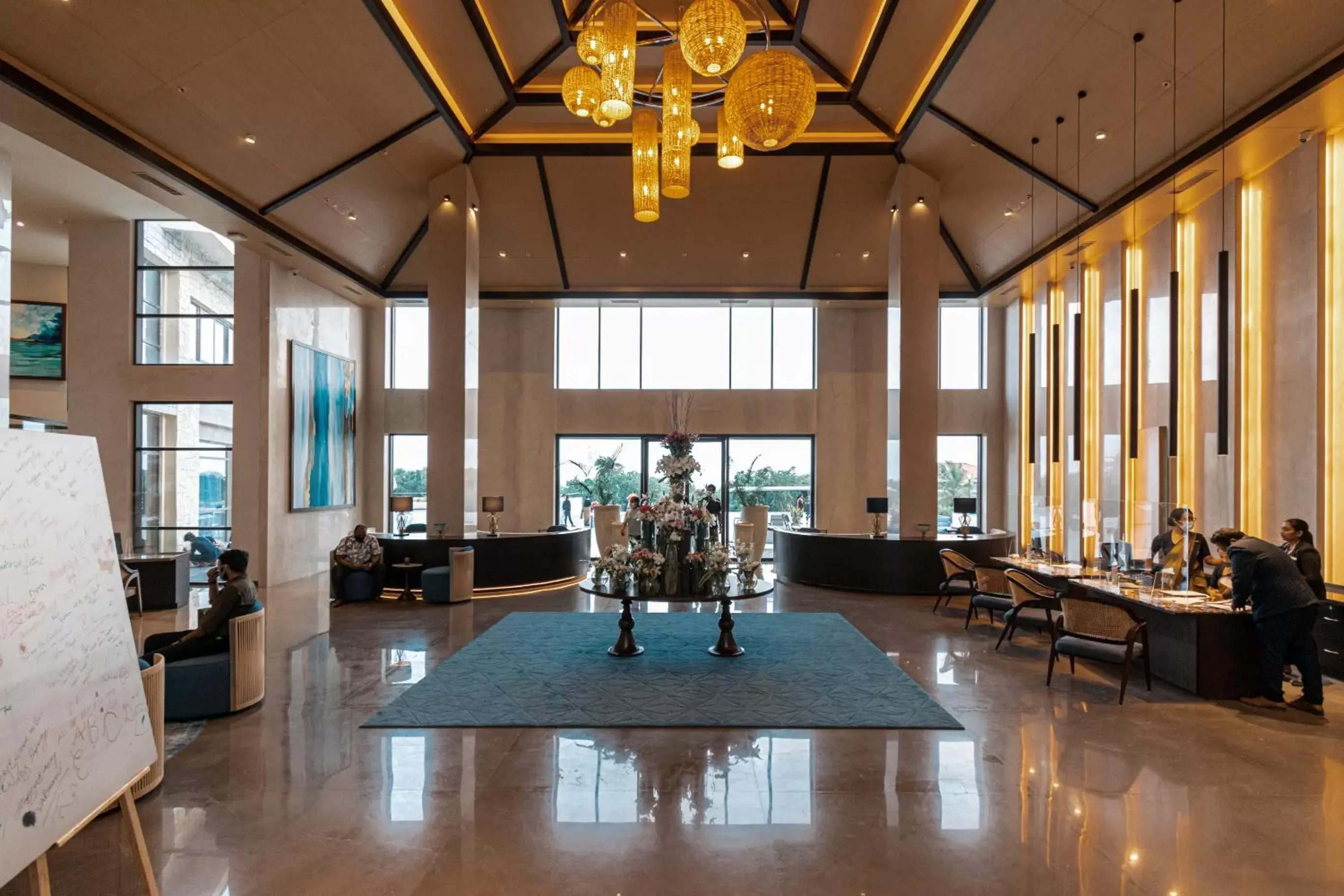Lobby or reception, Restaurant/Places to Eat in Radisson Blu Resort Visakhapatnam