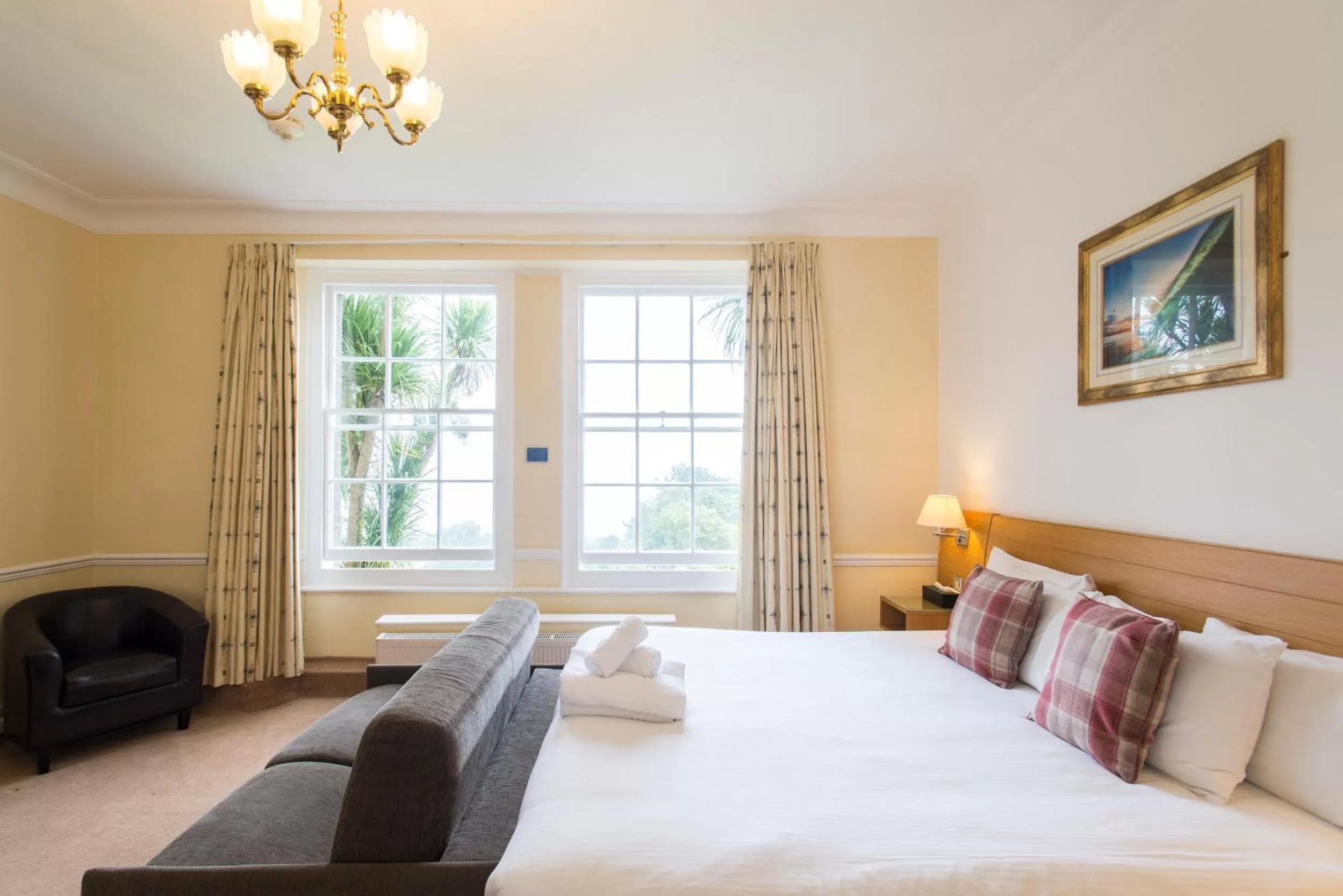 View (from property/room), Bed in Tregenna Castle Resort