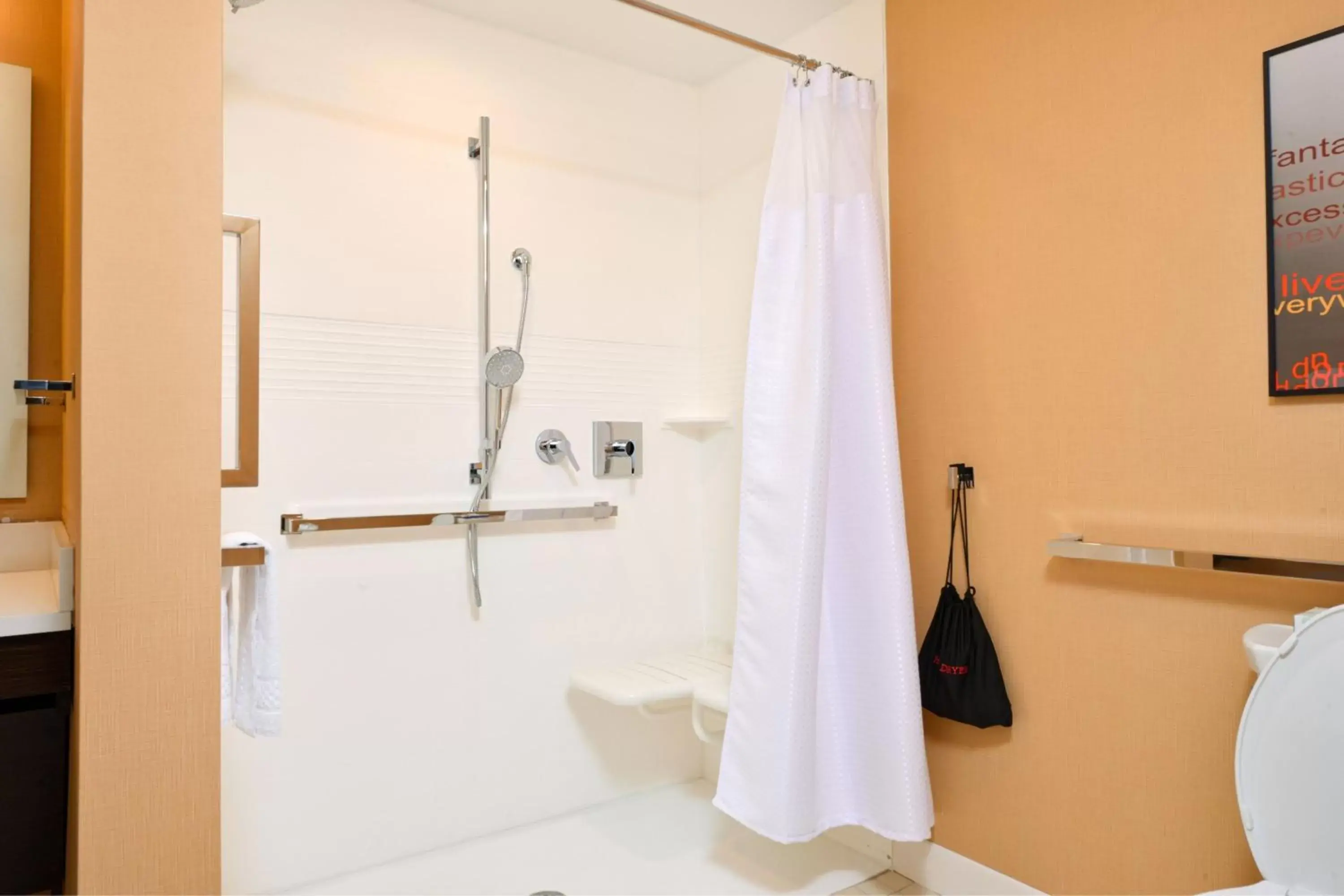Bathroom in TownePlace Suites by Marriott Detroit Belleville