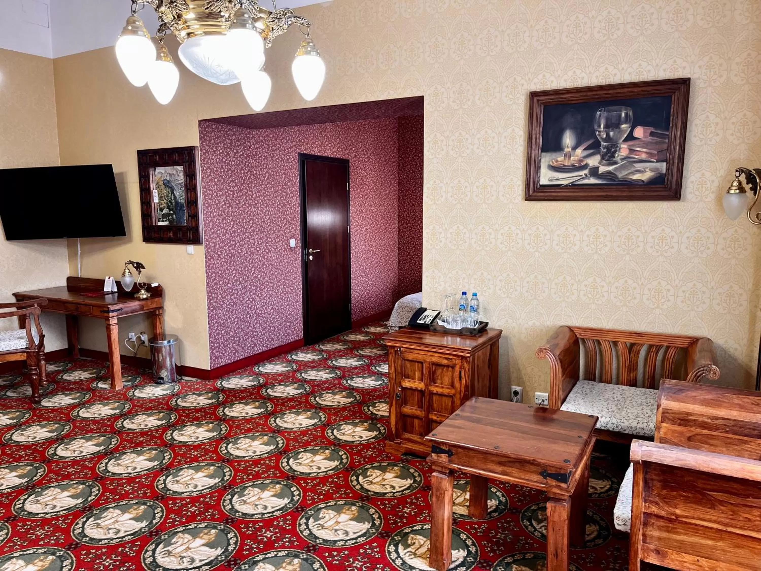 Seating area in Hotel Zamek Ryn