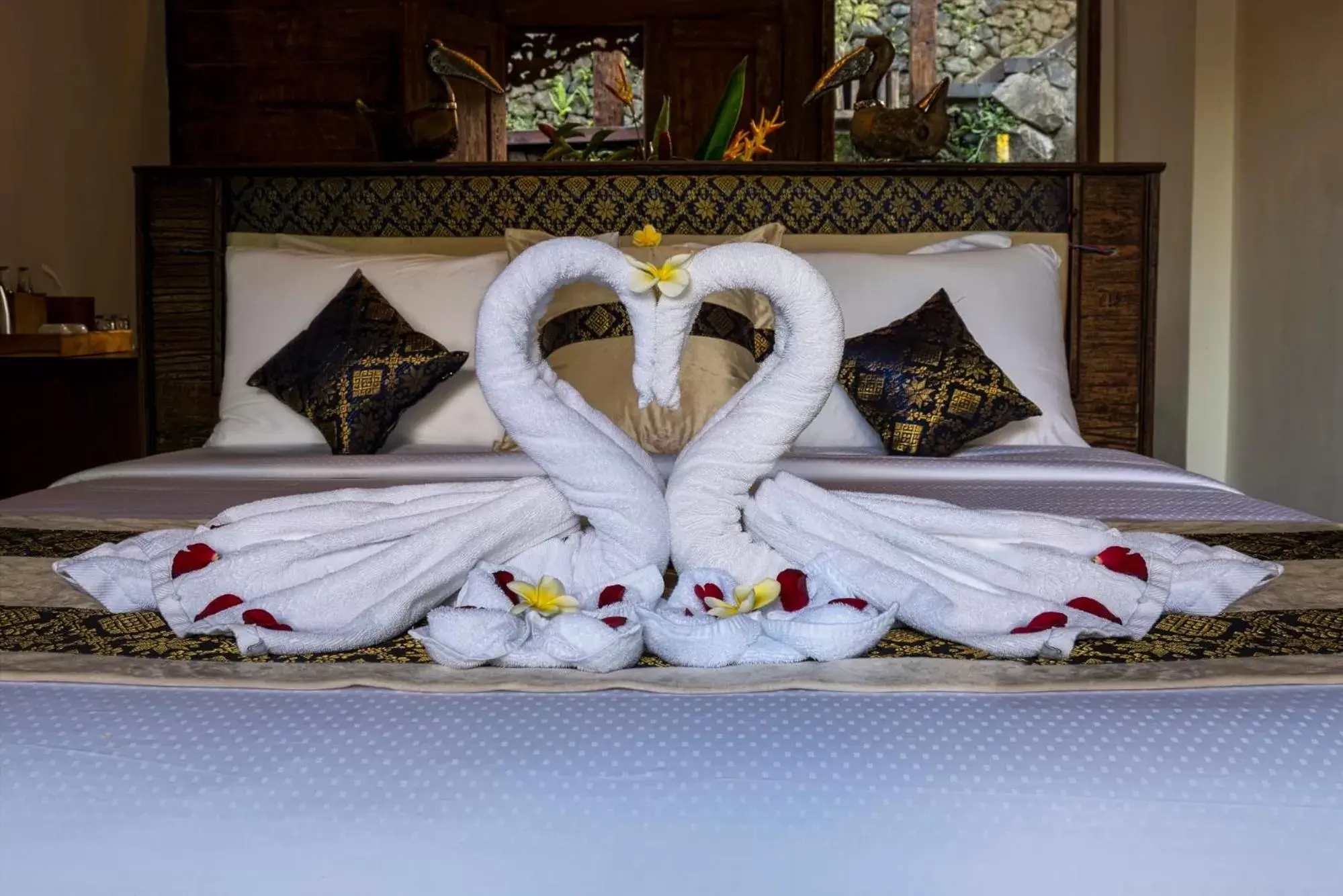Decorative detail, Bed in Menzel Ubud