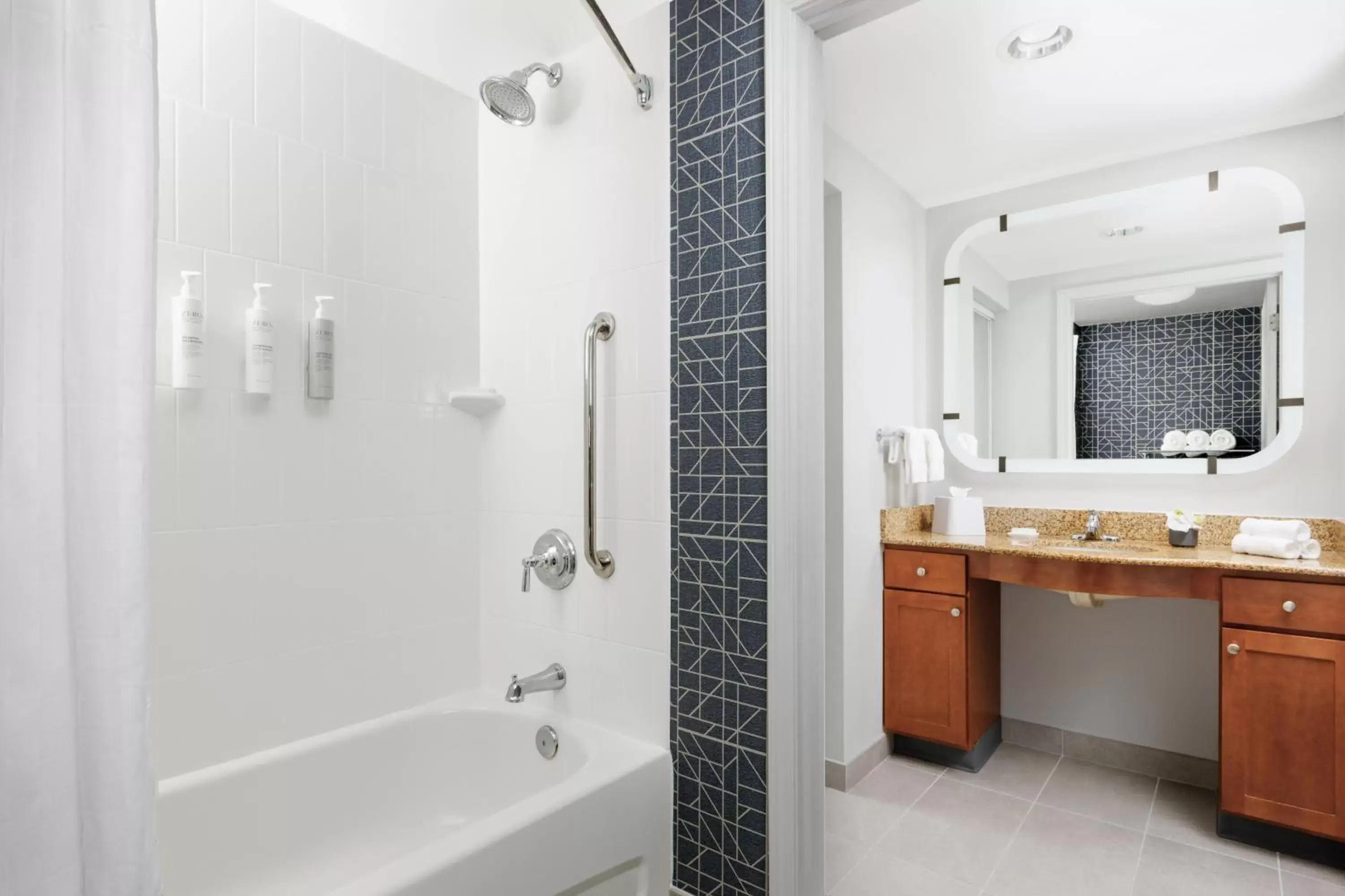 Bathroom in Homewood Suites by Hilton Portsmouth