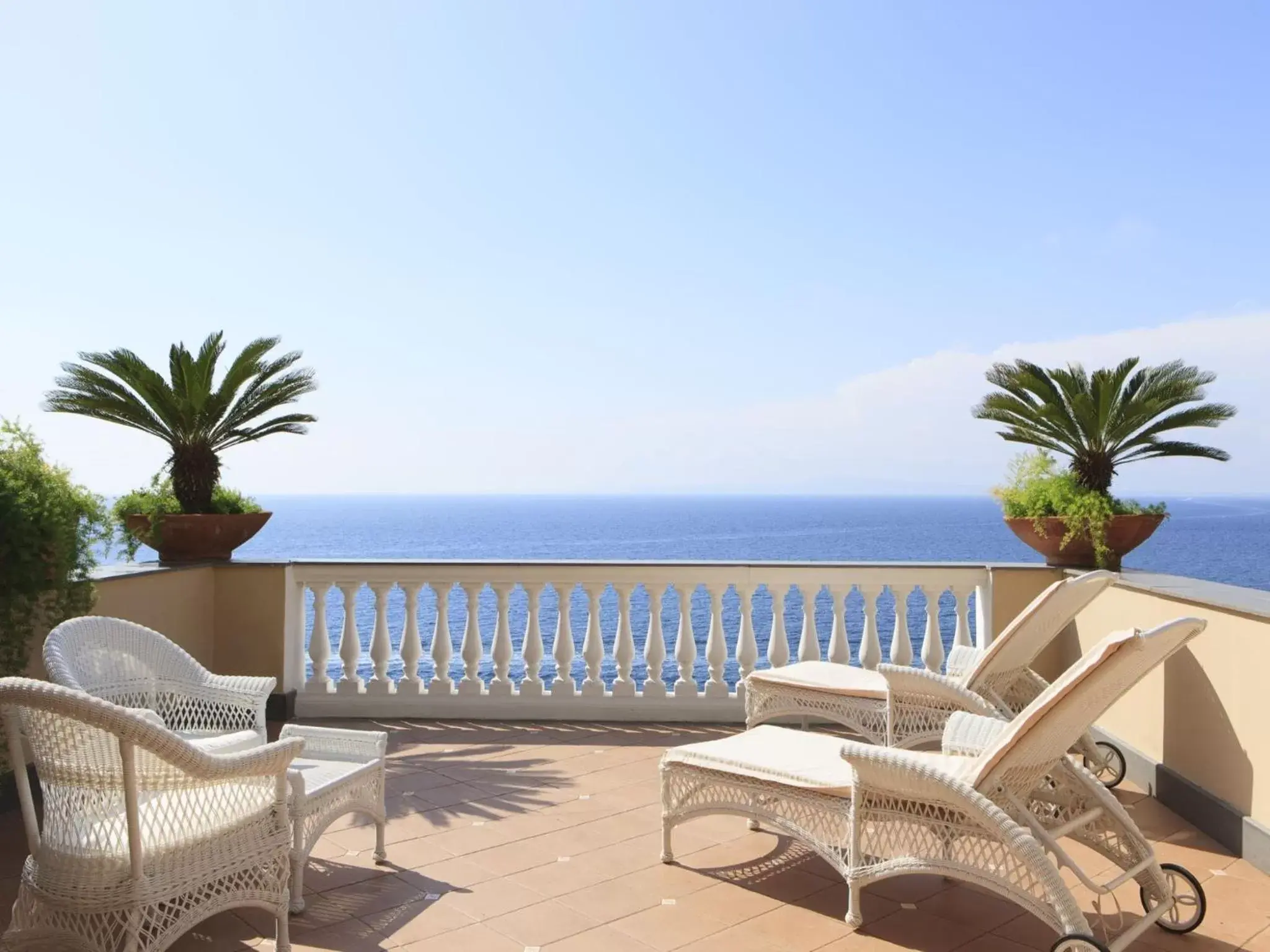 Balcony/Terrace, Sea View in Hotel Corallo Sorrento