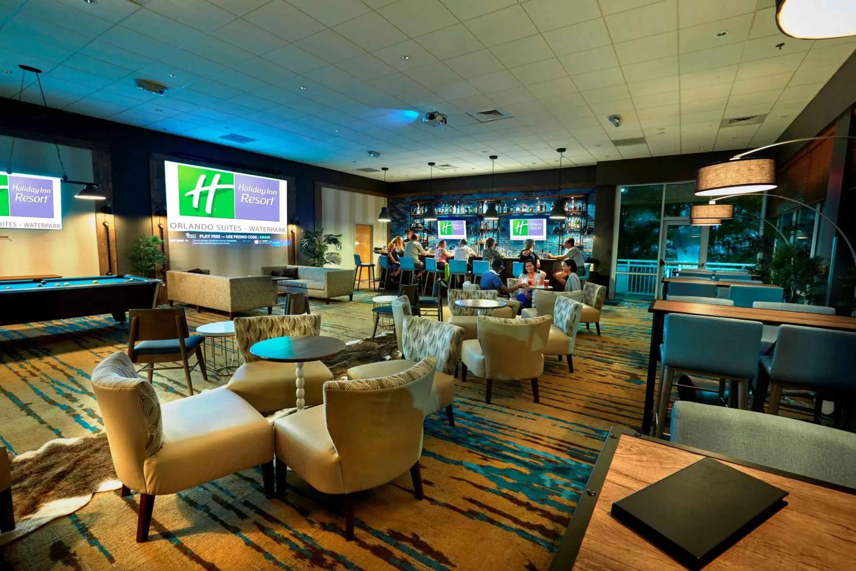 Billiard, Lounge/Bar in Holiday Inn Resort Orlando Suites - Waterpark, an IHG Hotel