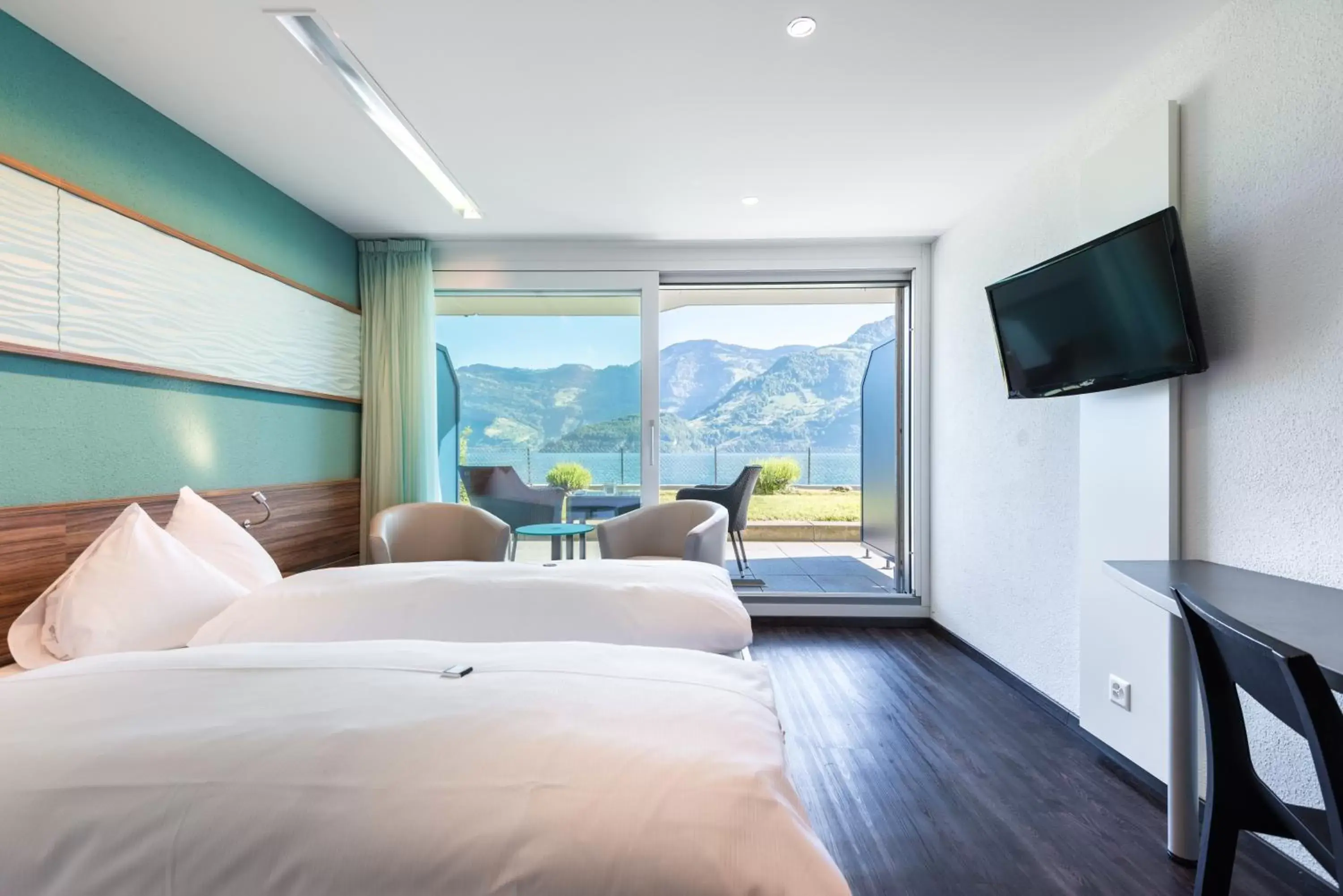 Bed in Superior Hotel Nidwaldnerhof
