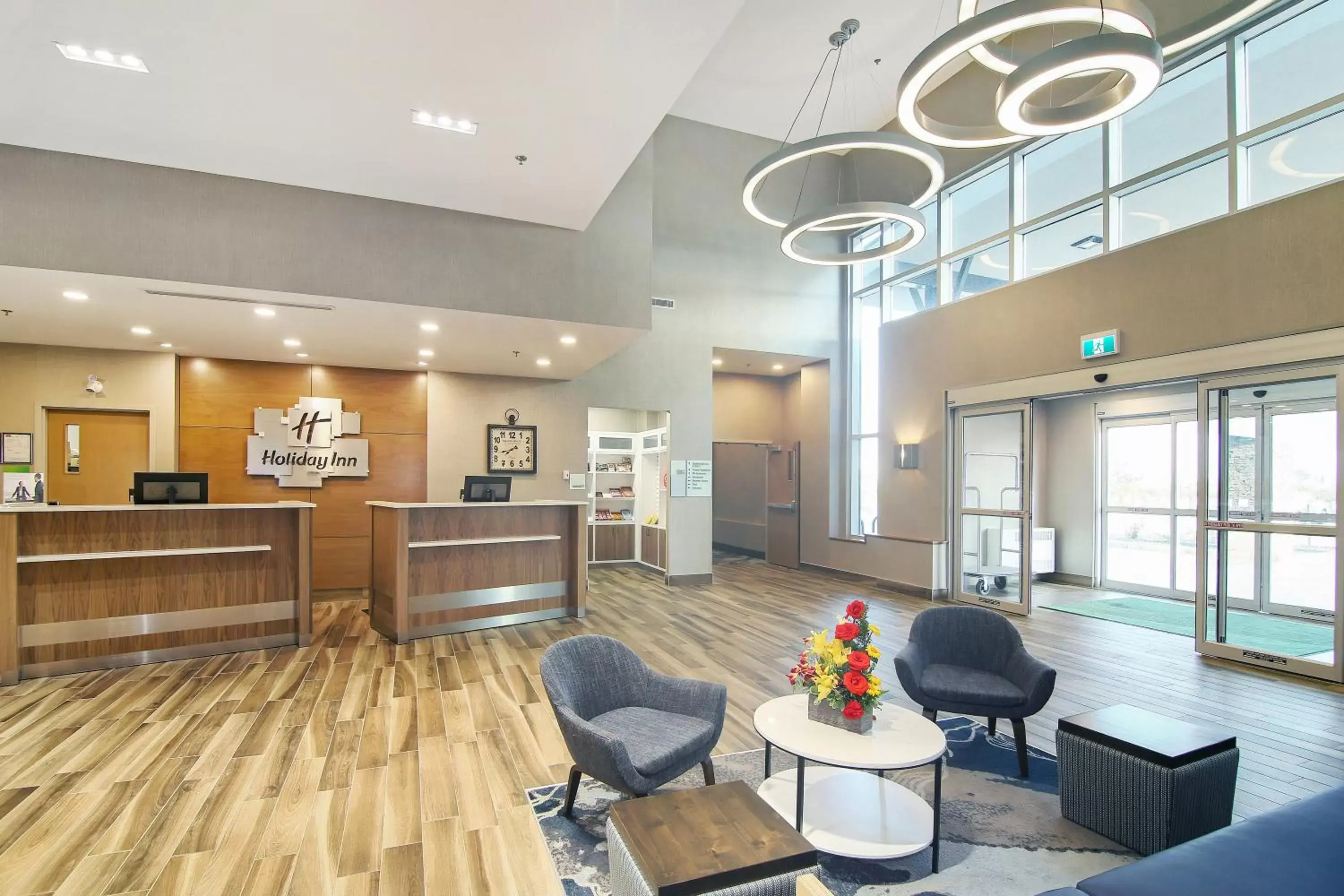 Property building, Lobby/Reception in Holiday Inn Hotel & Suites - Calgary Airport North, an IHG Hotel