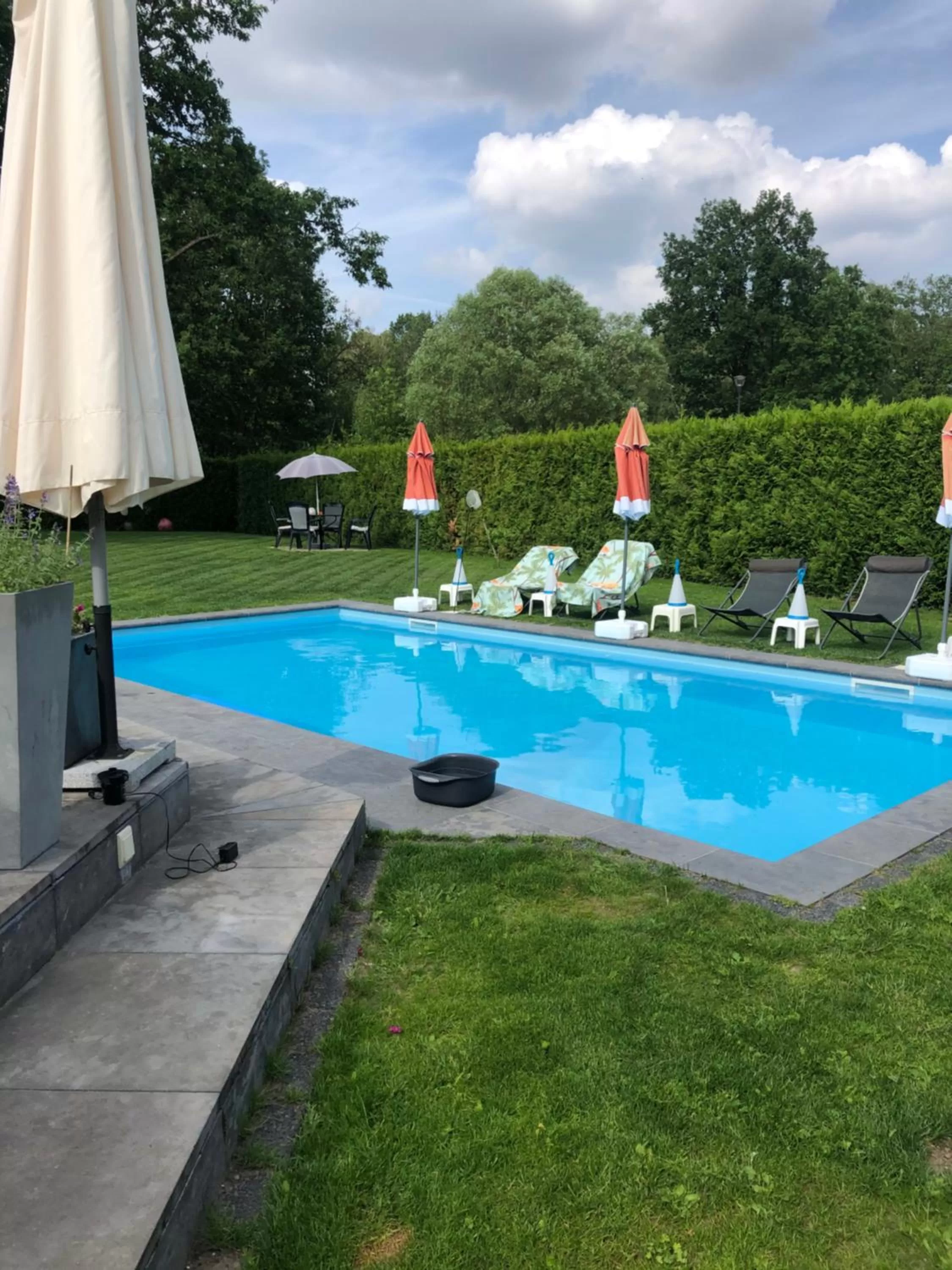 View (from property/room), Swimming Pool in B&B Maison Saint Tropez Eindhoven