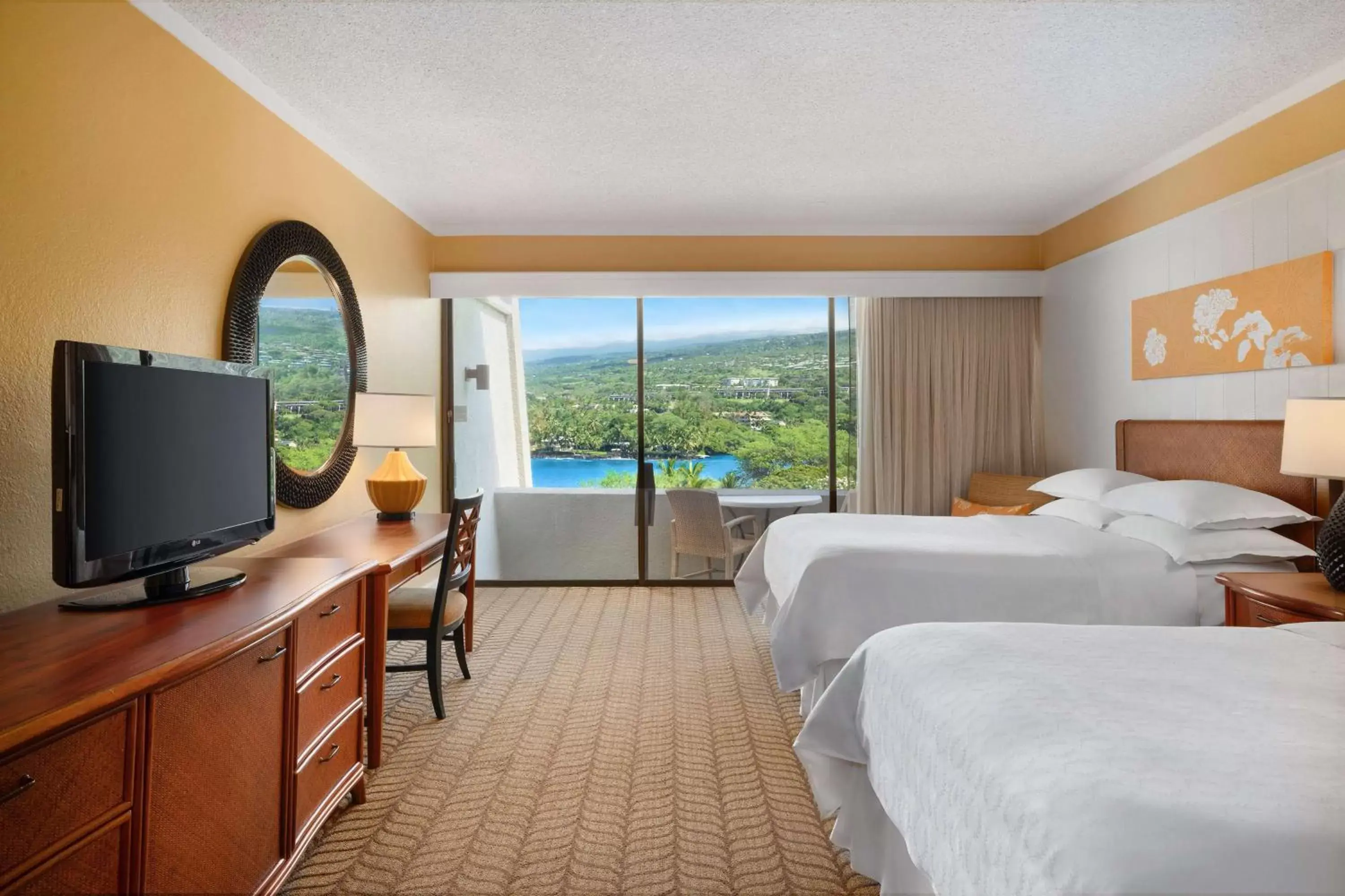 Bedroom in Outrigger Kona Resort and Spa