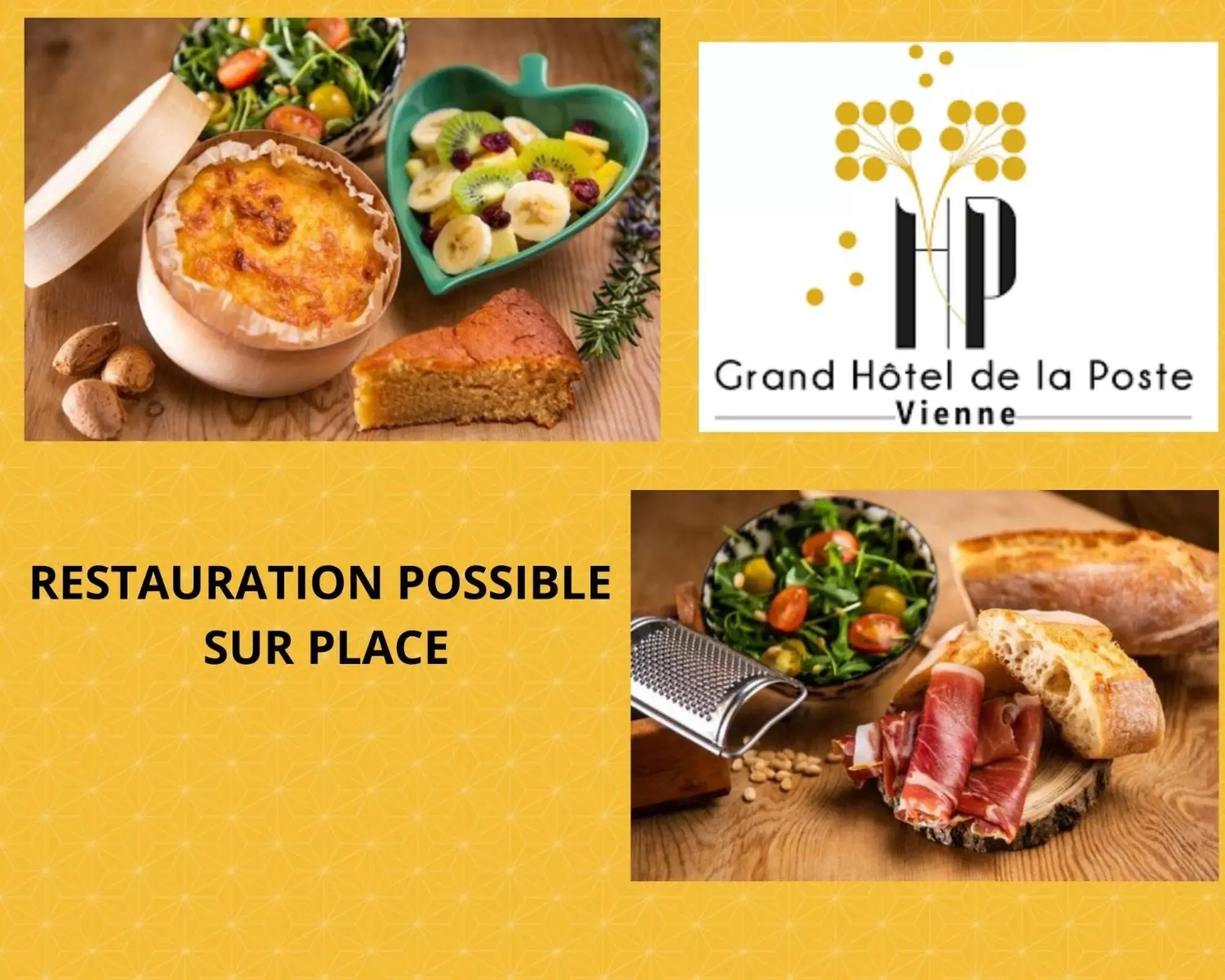 Food and drinks in Grand Hotel De La Poste - Lyon Sud - Vienne