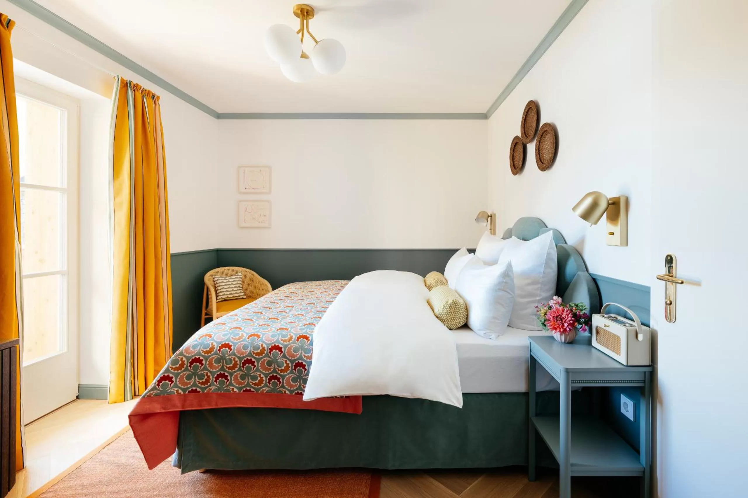 Bed in Villa Alma - a lakeside Boutique Hotel