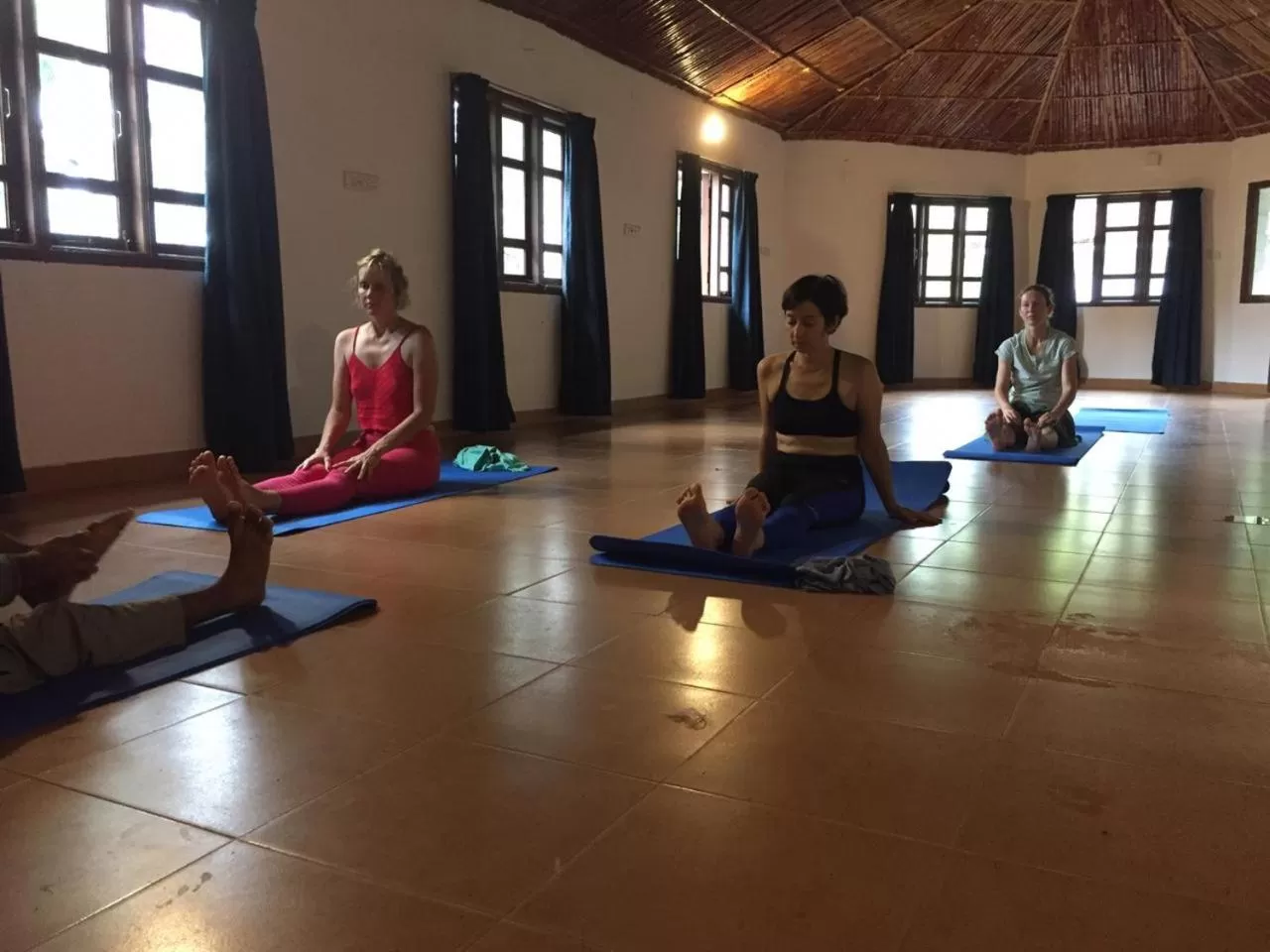 People in Red Earth - Gokarna