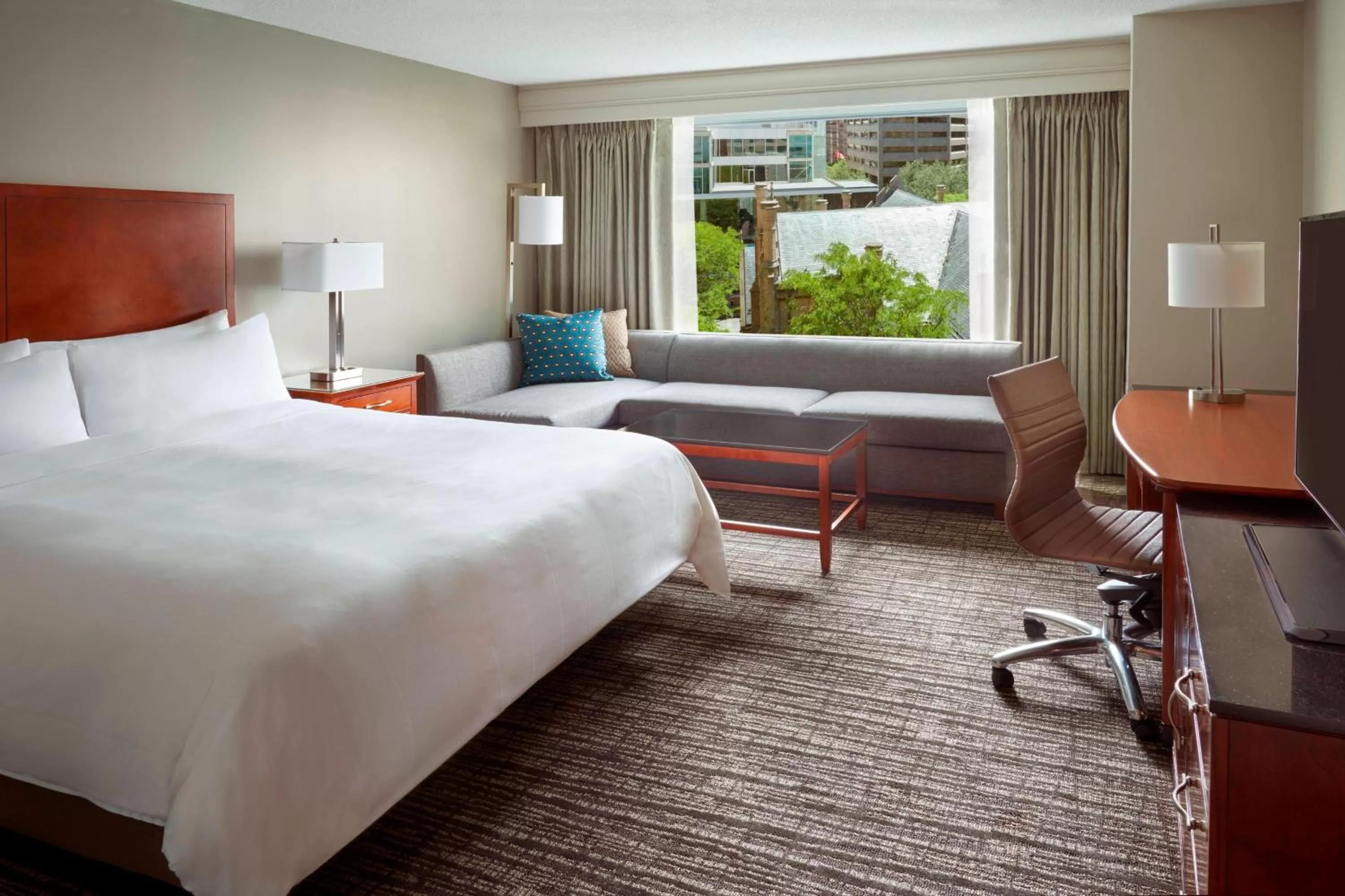 Photo of the whole room, Bed in Marriott Downtown at CF Toronto Eaton Centre