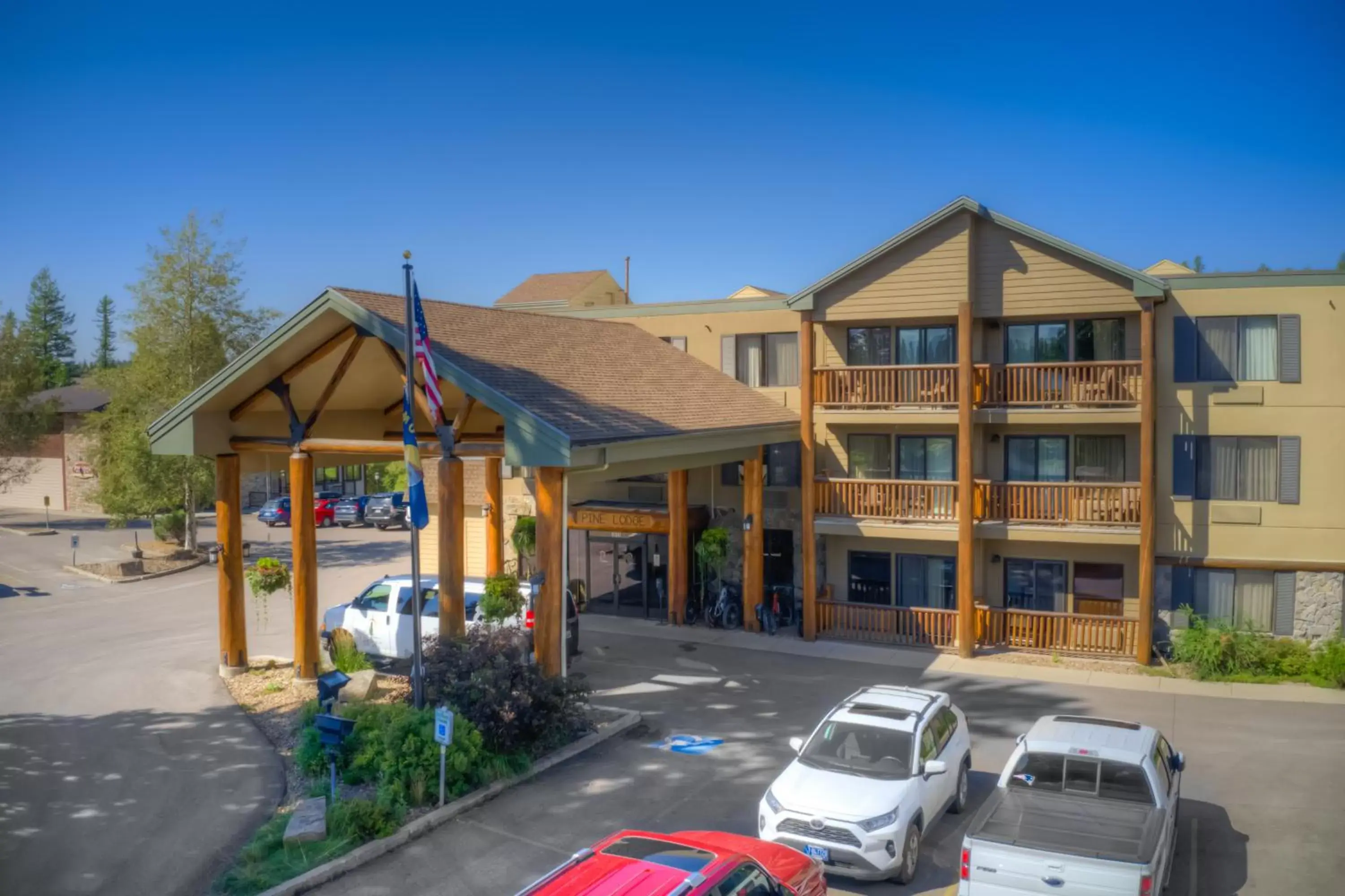 Property building in The Pine Lodge on Whitefish River, Ascend Hotel Collection