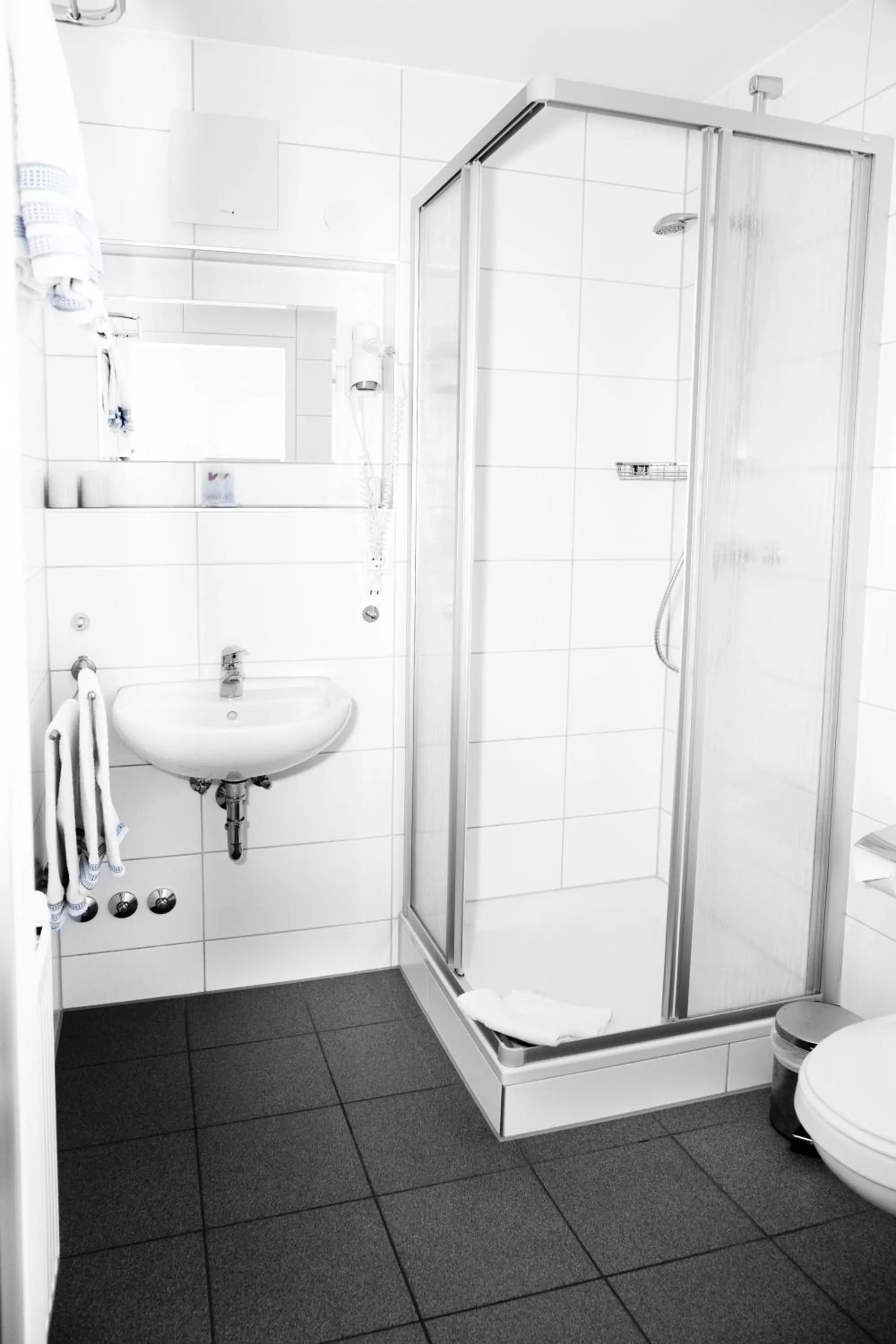 Bathroom in Gästehaus und Fewo Lamm Garni