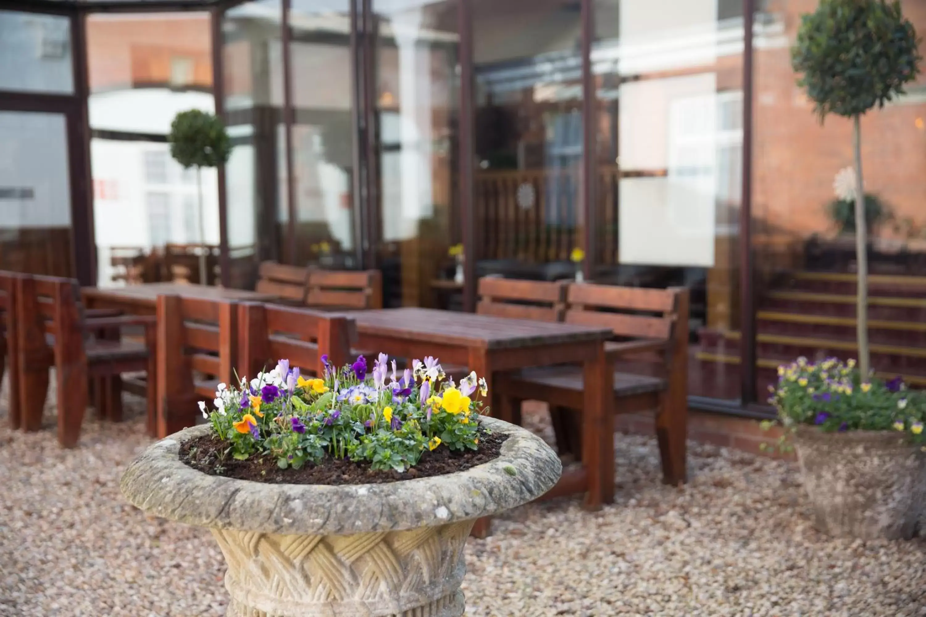 Patio in Bosworth Hall Hotel & Spa