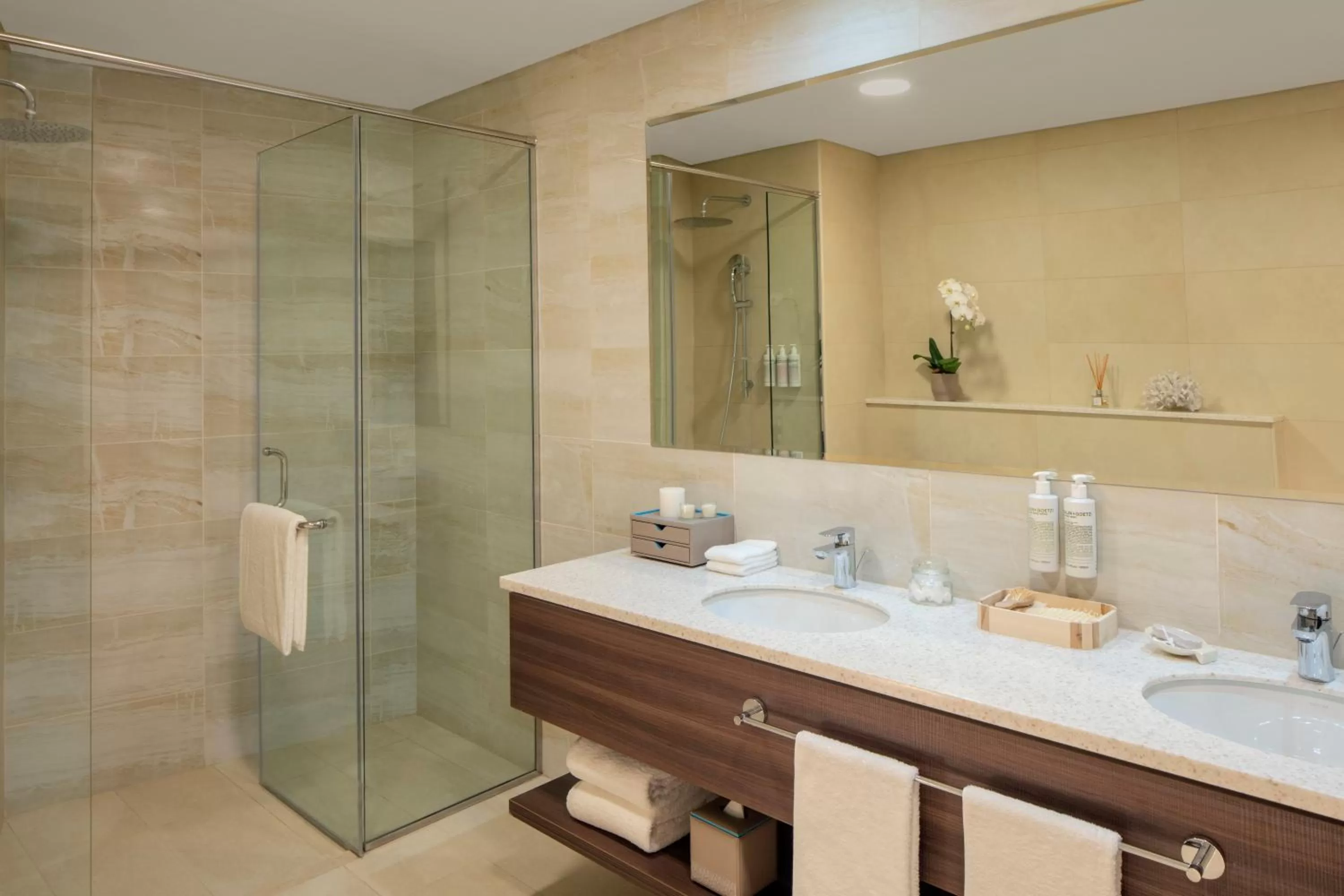 Shower in Avani Plus Palm View Dubai Hotel & Suites