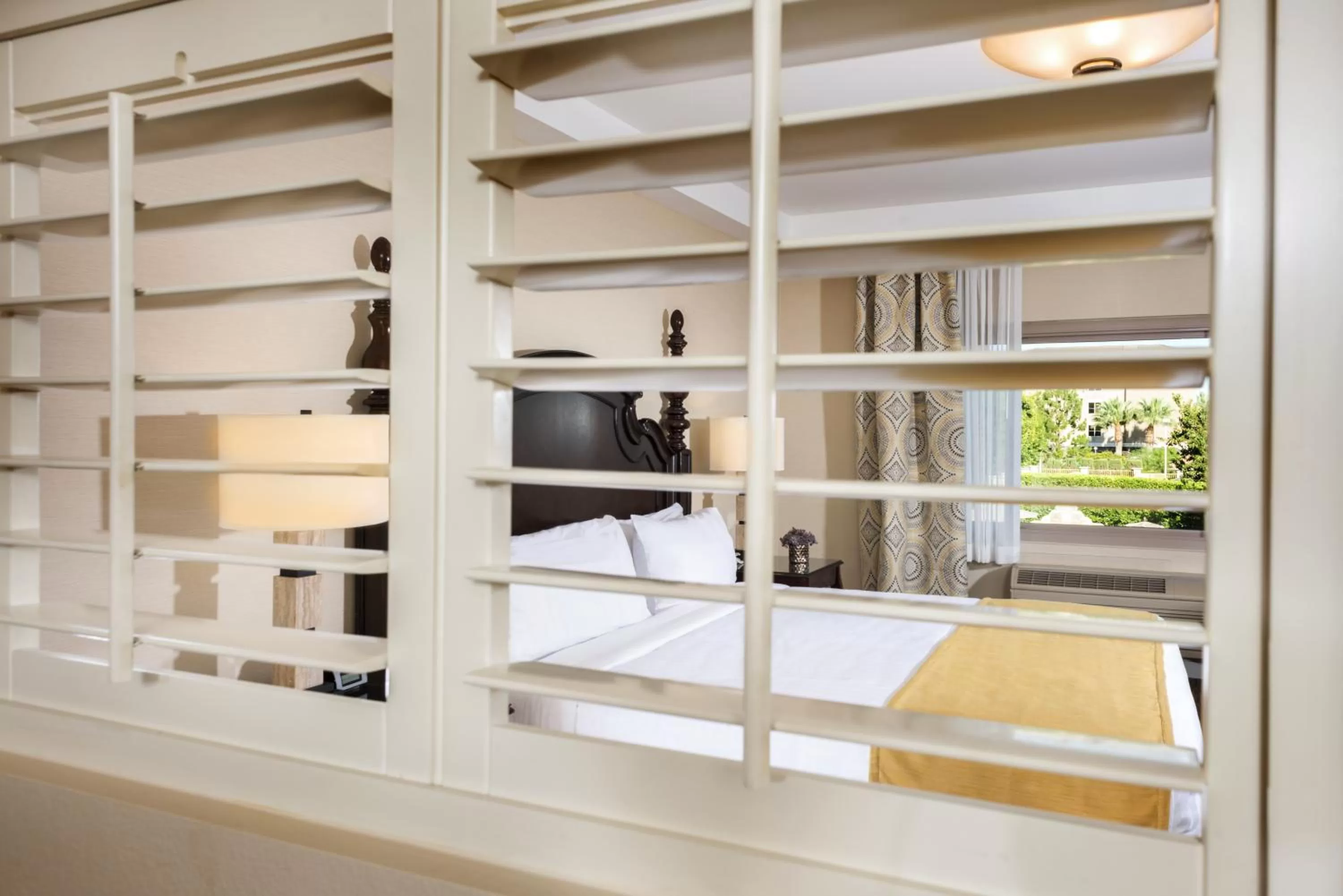 Bedroom in Ayres Suites Ontario at the Mills Mall - Rancho Cucamonga