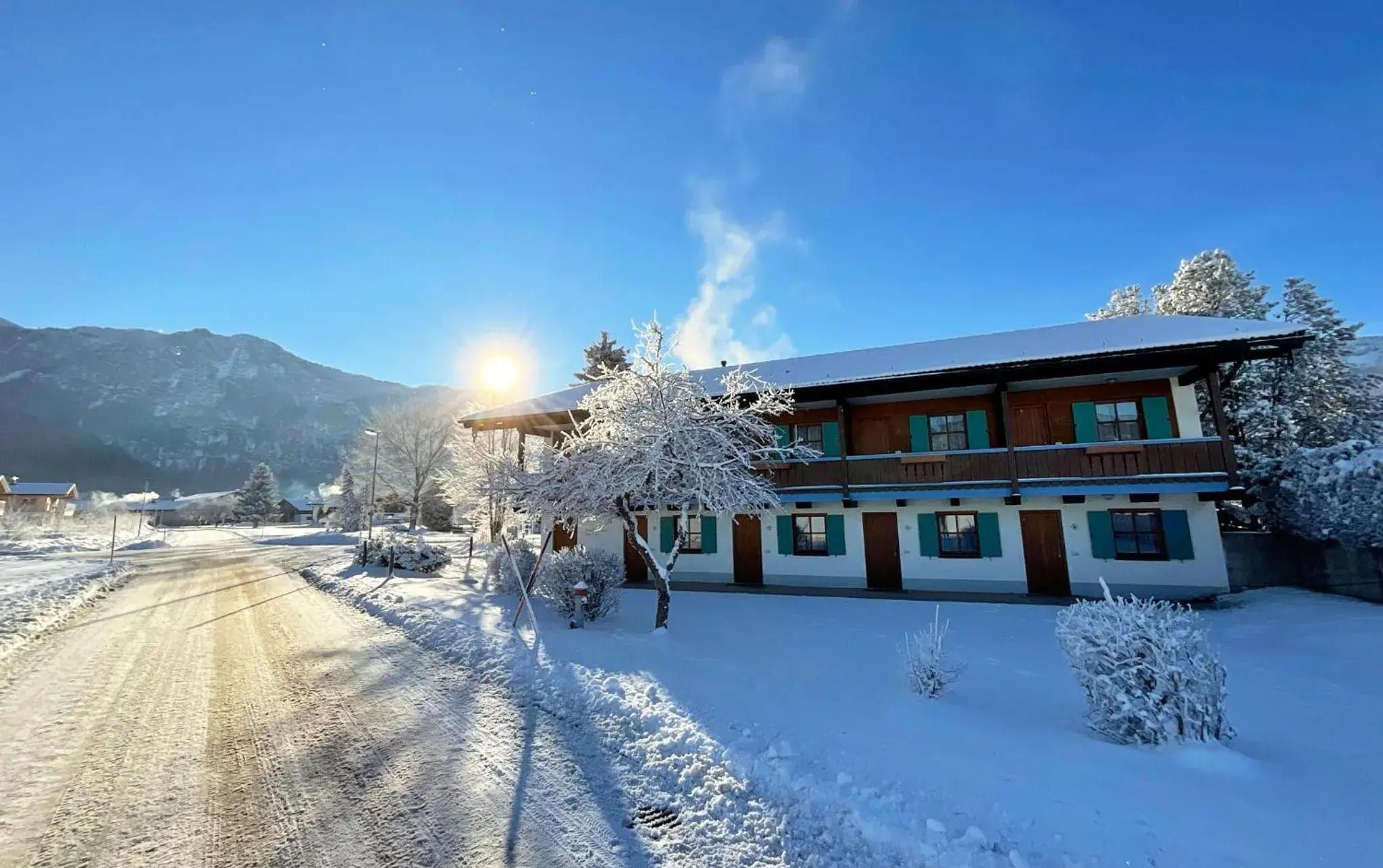 Facade/entrance, Winter in Das Bergmayr - Chiemgauer Alpenhotel