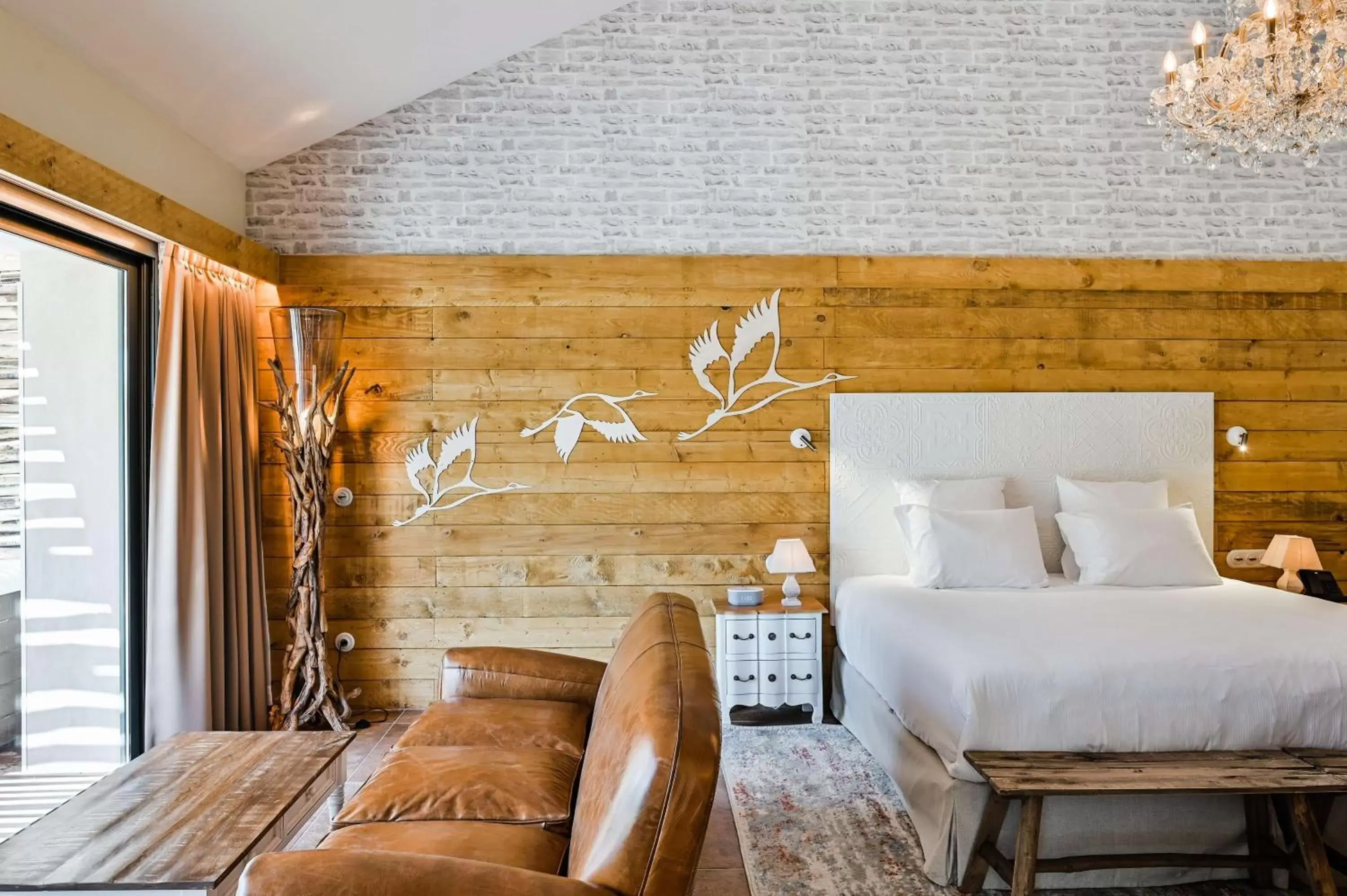 Living room, Bed in Le Hameau Des Pesquiers Ecolodge & Spa, Curio Collection By Hilton