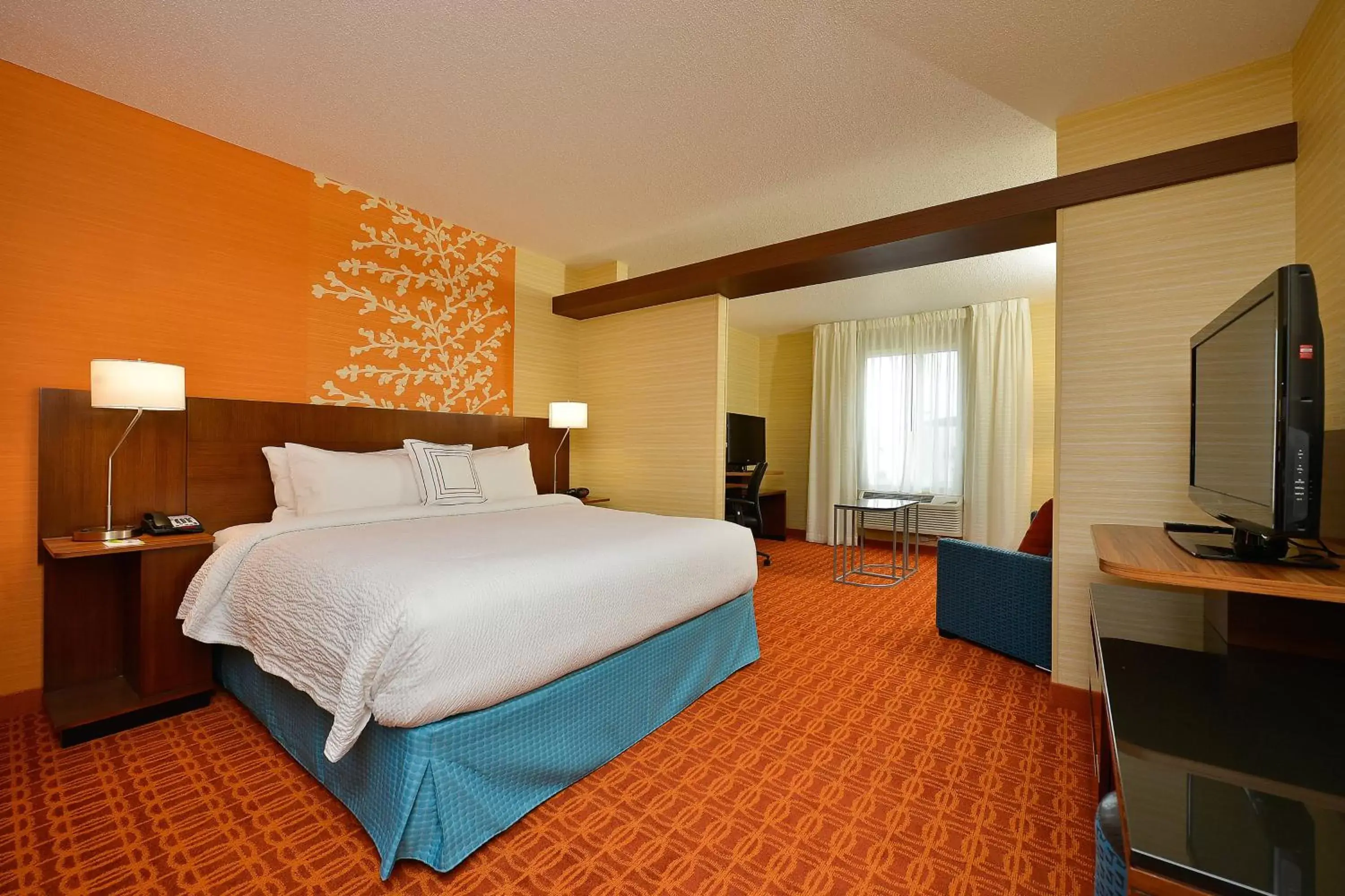 Photo of the whole room, Bed in Fairfield Inn & Suites by Marriott Elmira Corning
