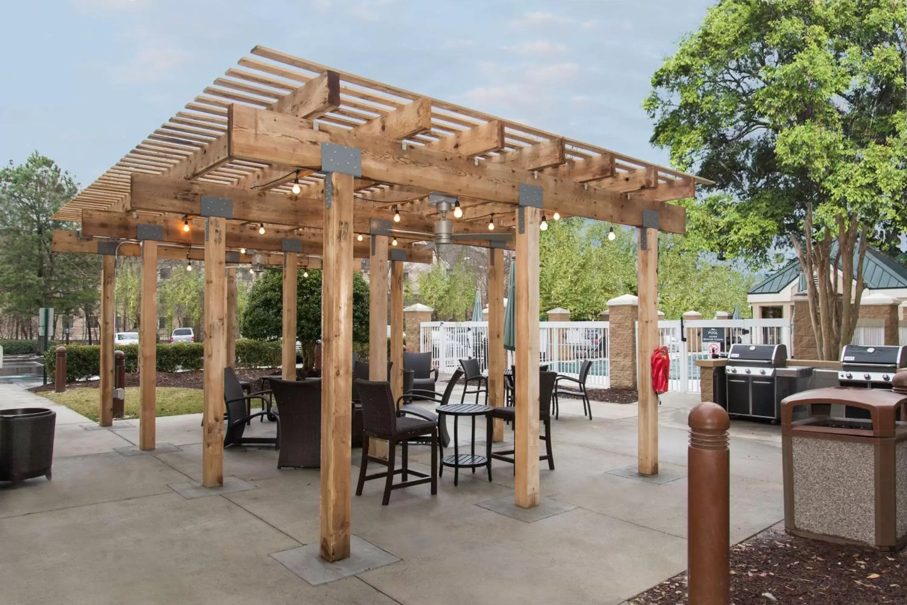 Patio in Homewood Suites Durham-Chapel Hill I-40