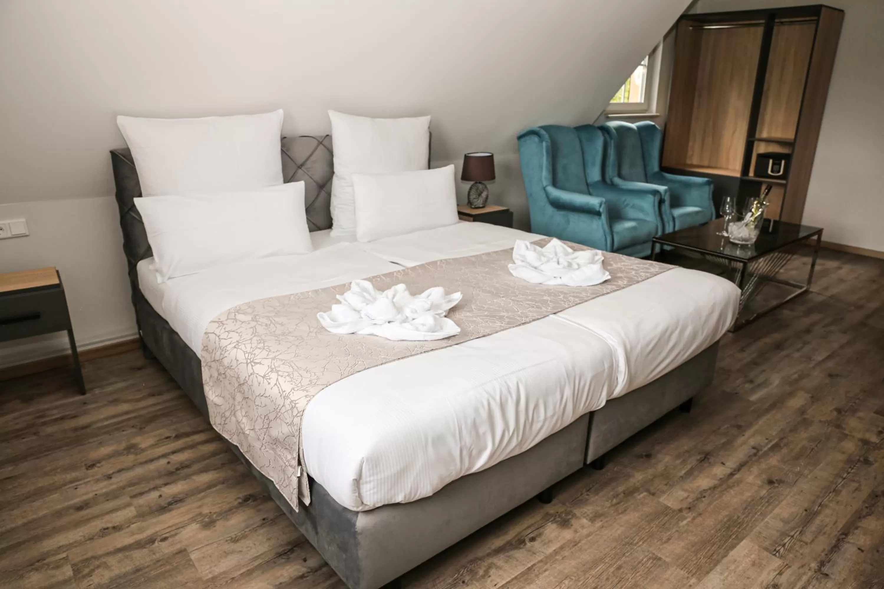 Bed in Hotel Waldeslust