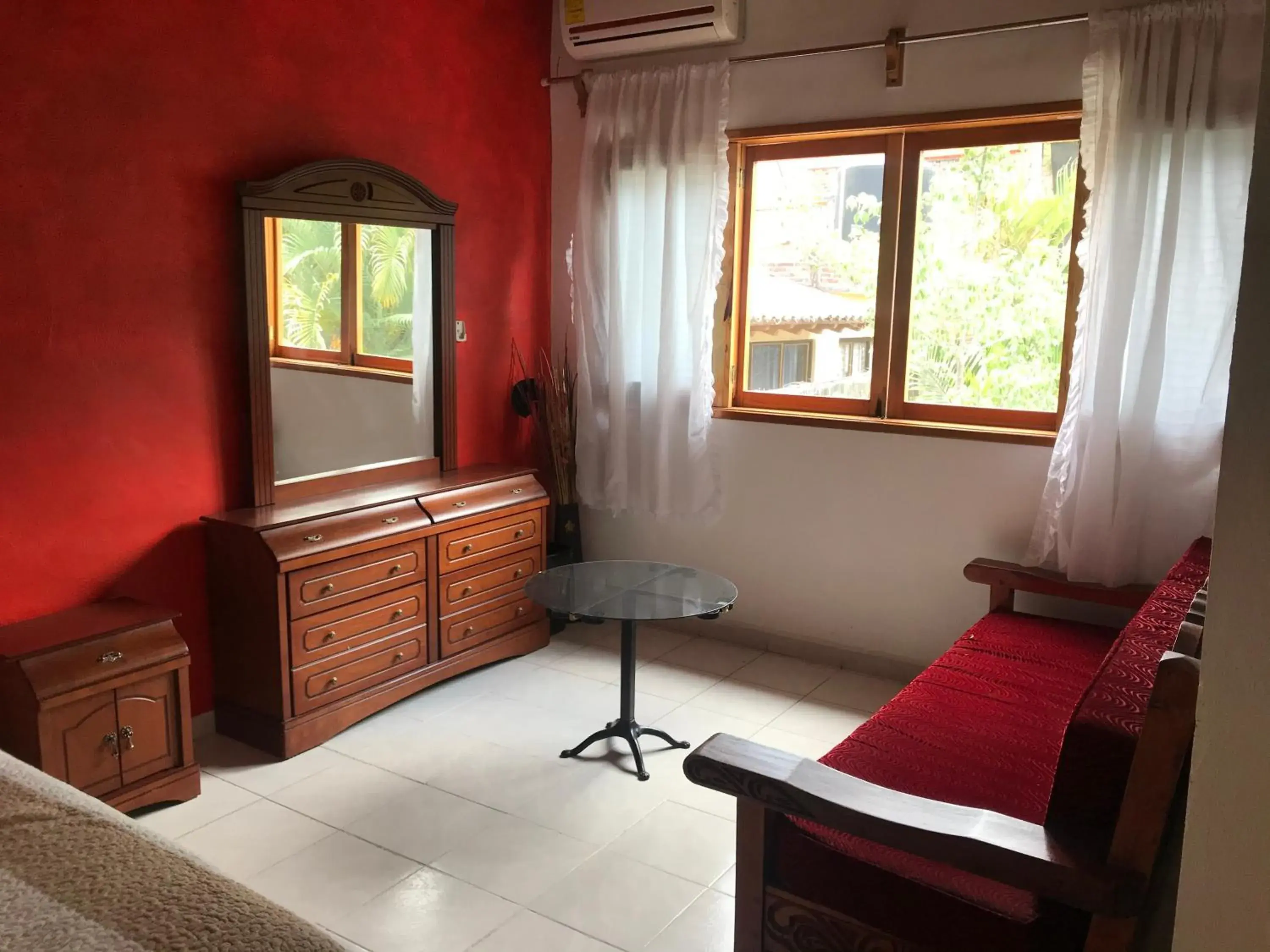 Bed, Seating Area in Posada Temazcal Santo Domingo