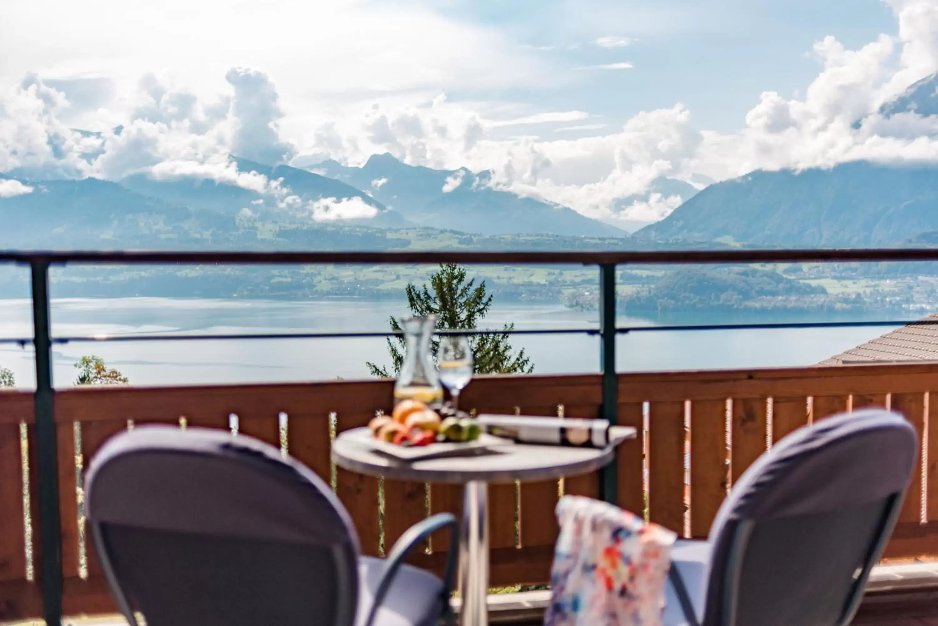 Balcony/Terrace in Solbadhotel Sigriswil