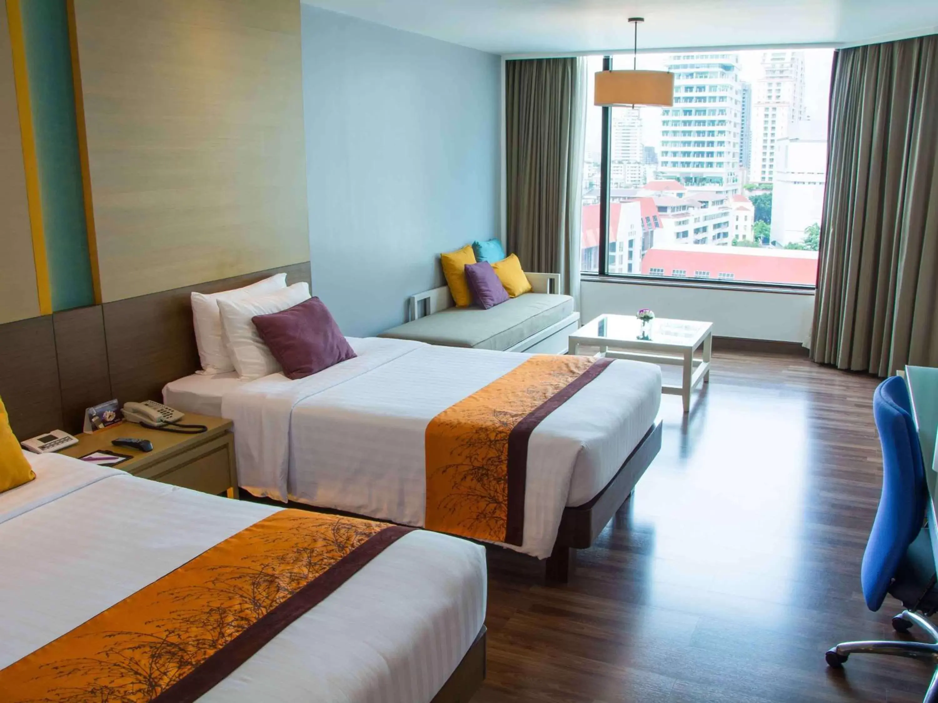 Photo of the whole room, Bed in Bangkok Hotel Lotus Sukhumvit 33 by Compass Hospitality