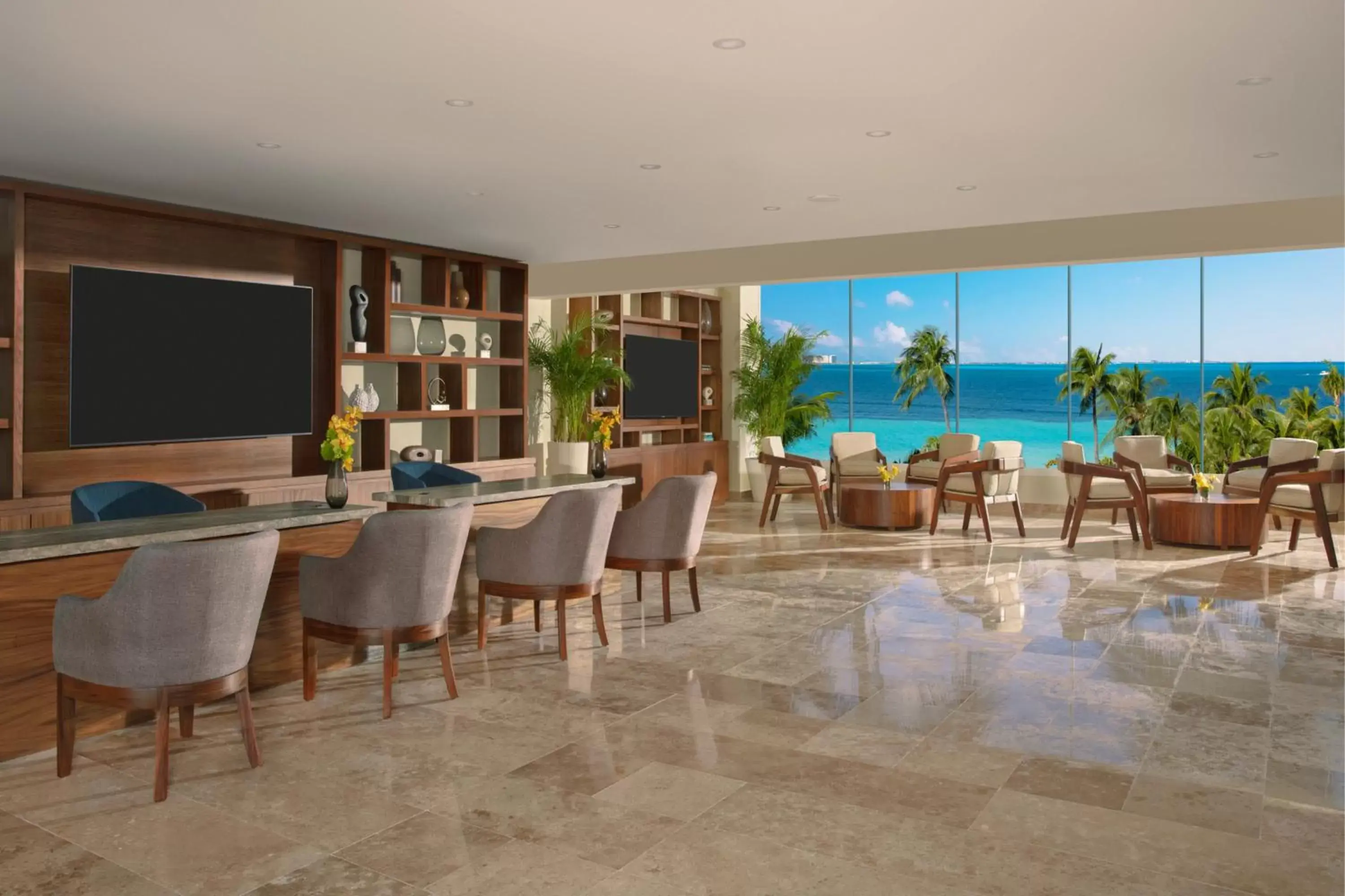 Lobby or reception in Dreams Sands Cancun Resort & Spa