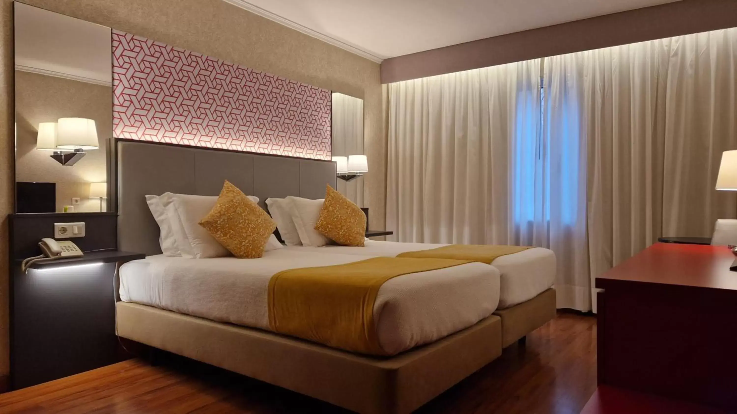 Bed in Hotel 3K Madrid