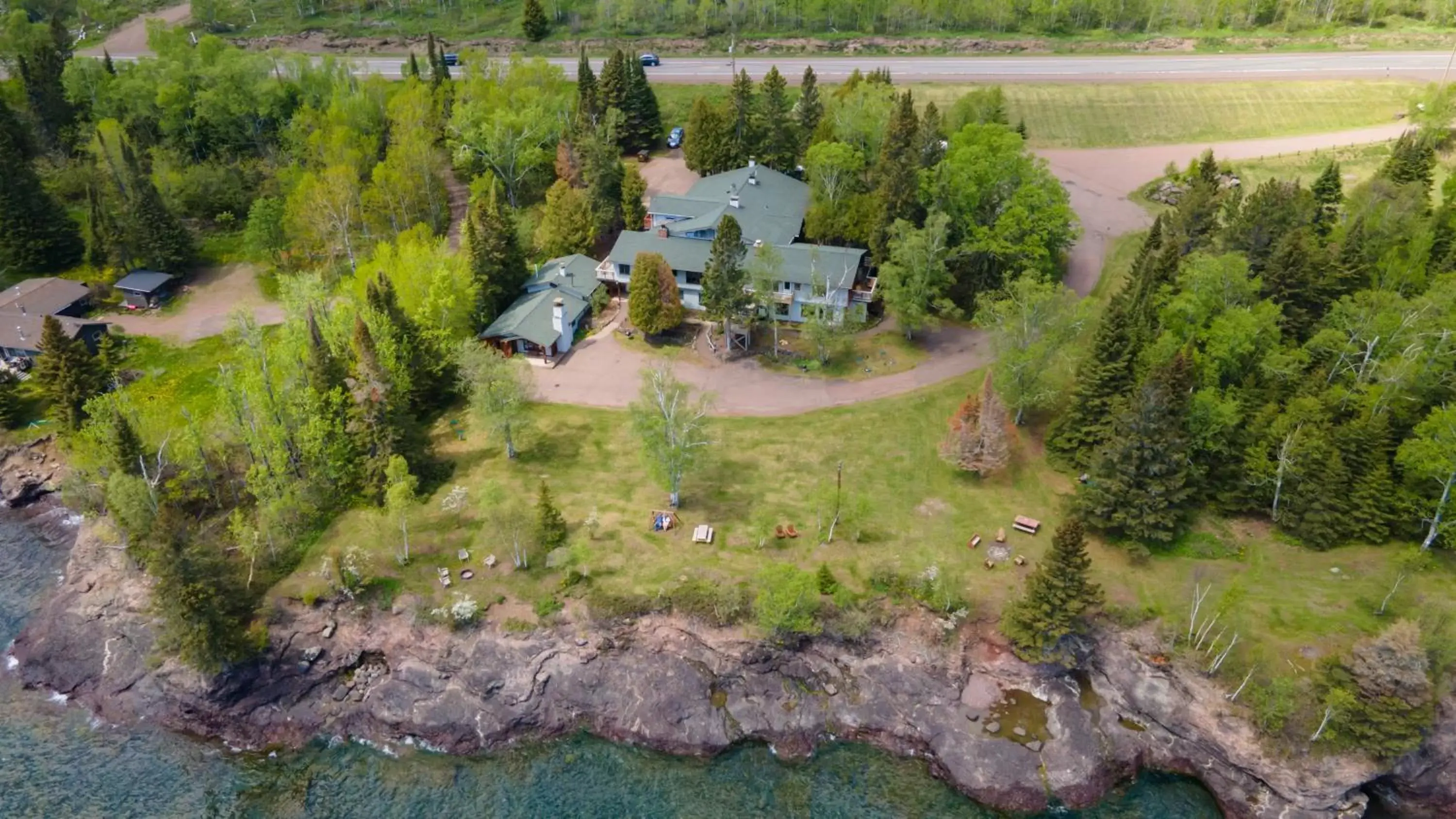 Bird's-eye View in Thomsonite Inn on Lake Superior