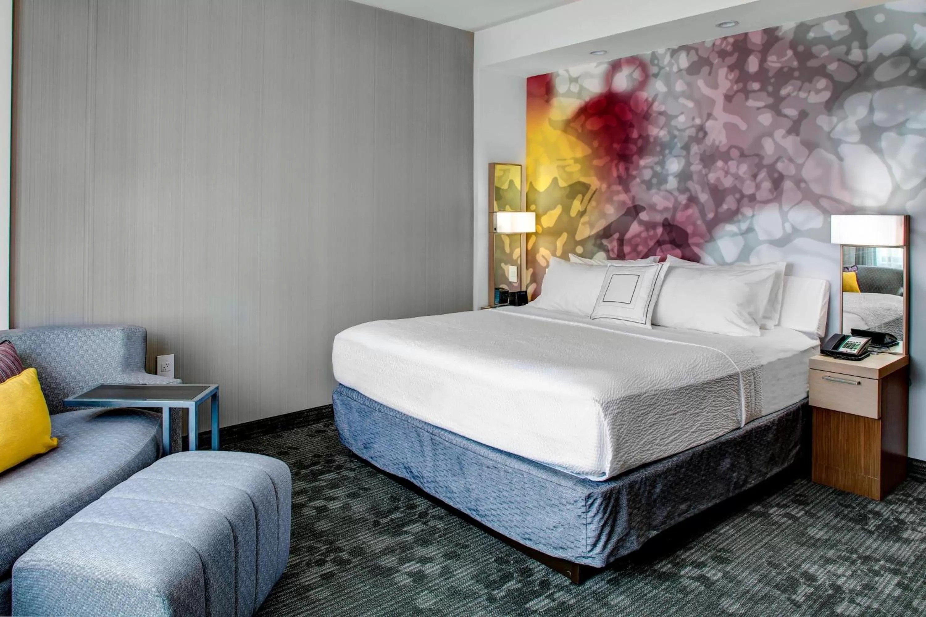 King Bed with Sofa Bed in Courtyard by Marriott Nashville Mount Juliet