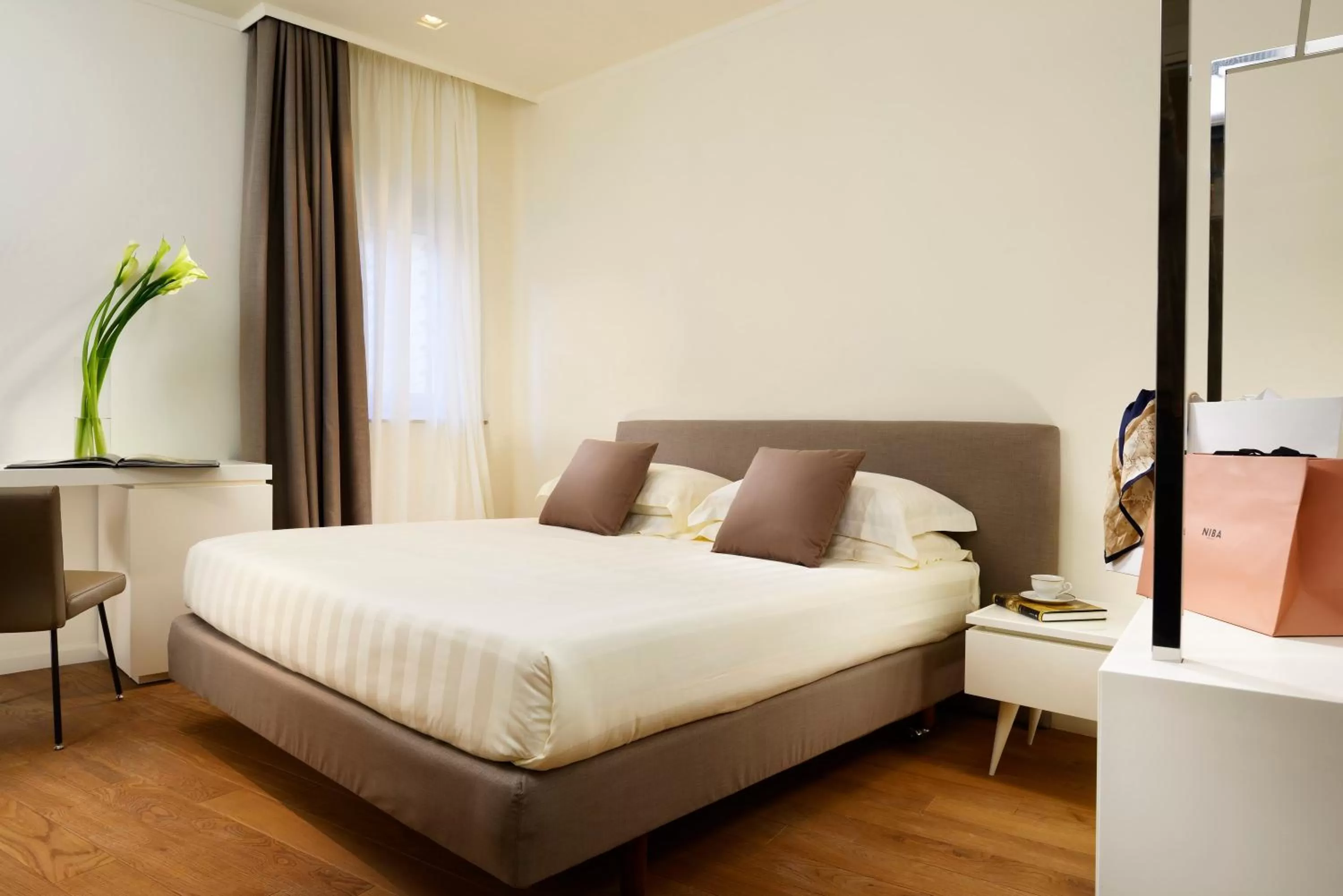 Bedroom, Bed in Locanda della Posta Boutique Hotel