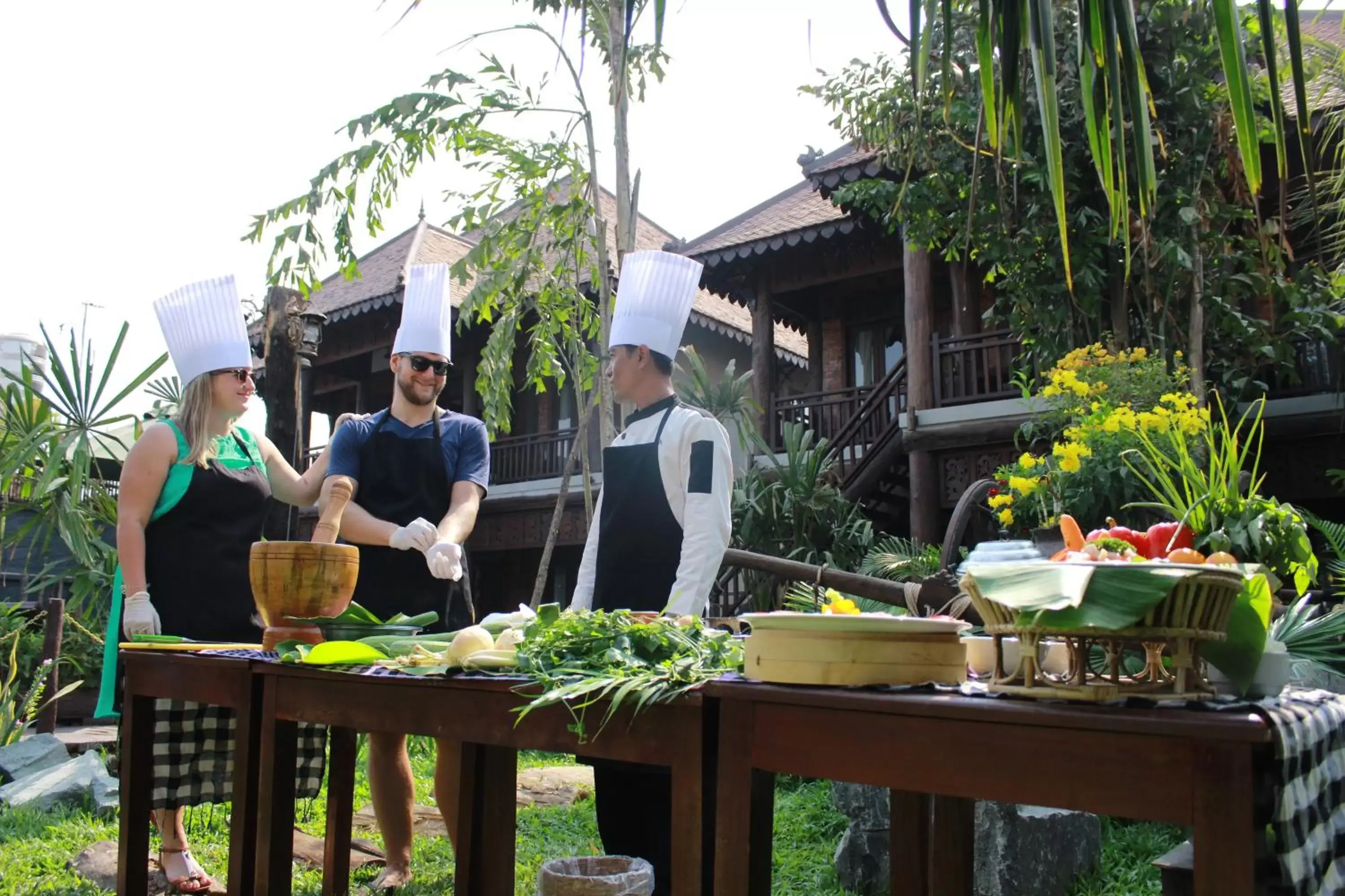 Food in Java Wooden Villa & Residence
