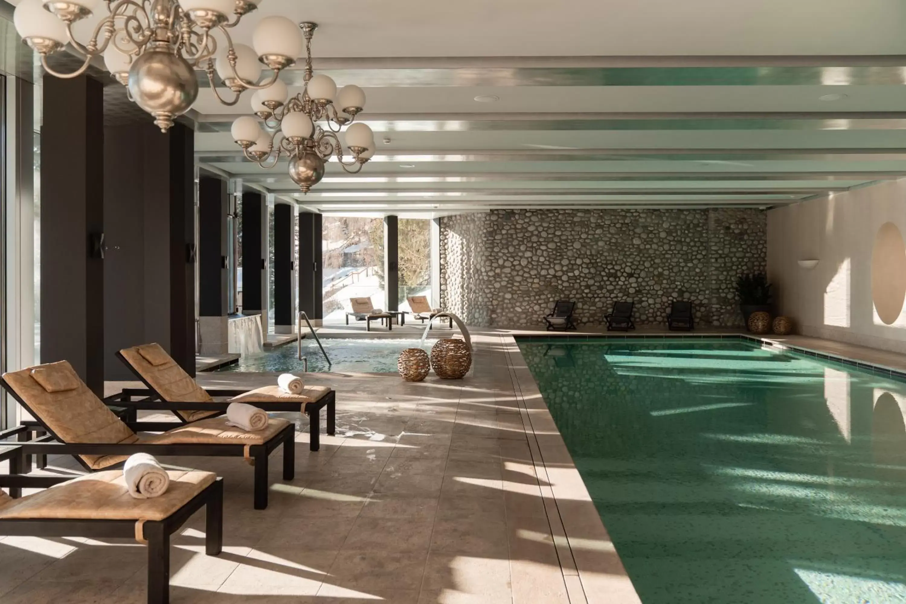 Swimming Pool in Carlton Hotel St Moritz - The Leading Hotels of the World
