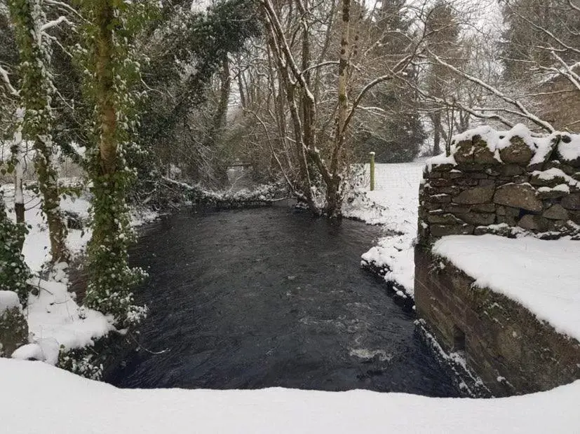 Winter in Lacken Millhouse and Gardens