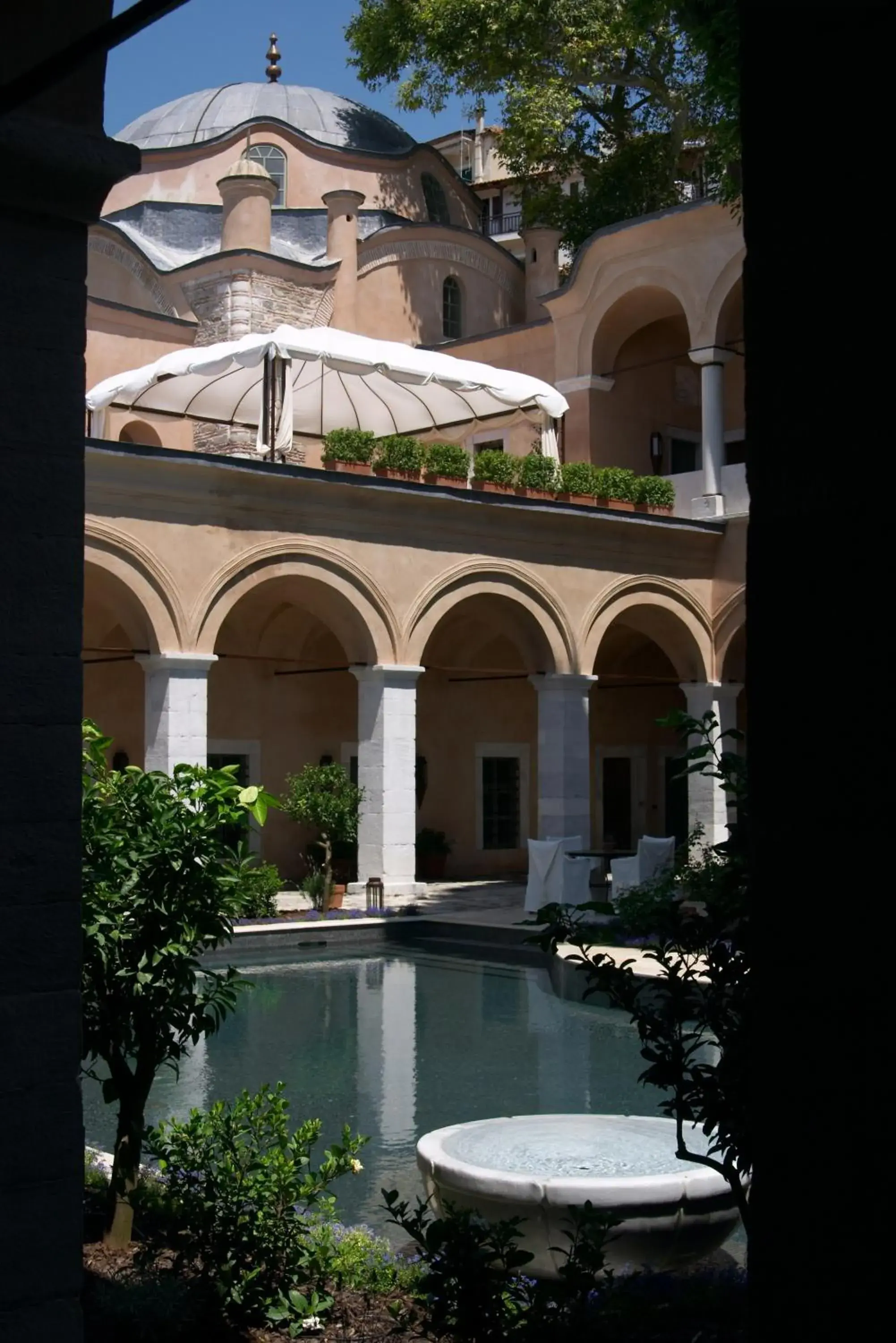 Decorative detail, Swimming Pool in Imaret Hotel