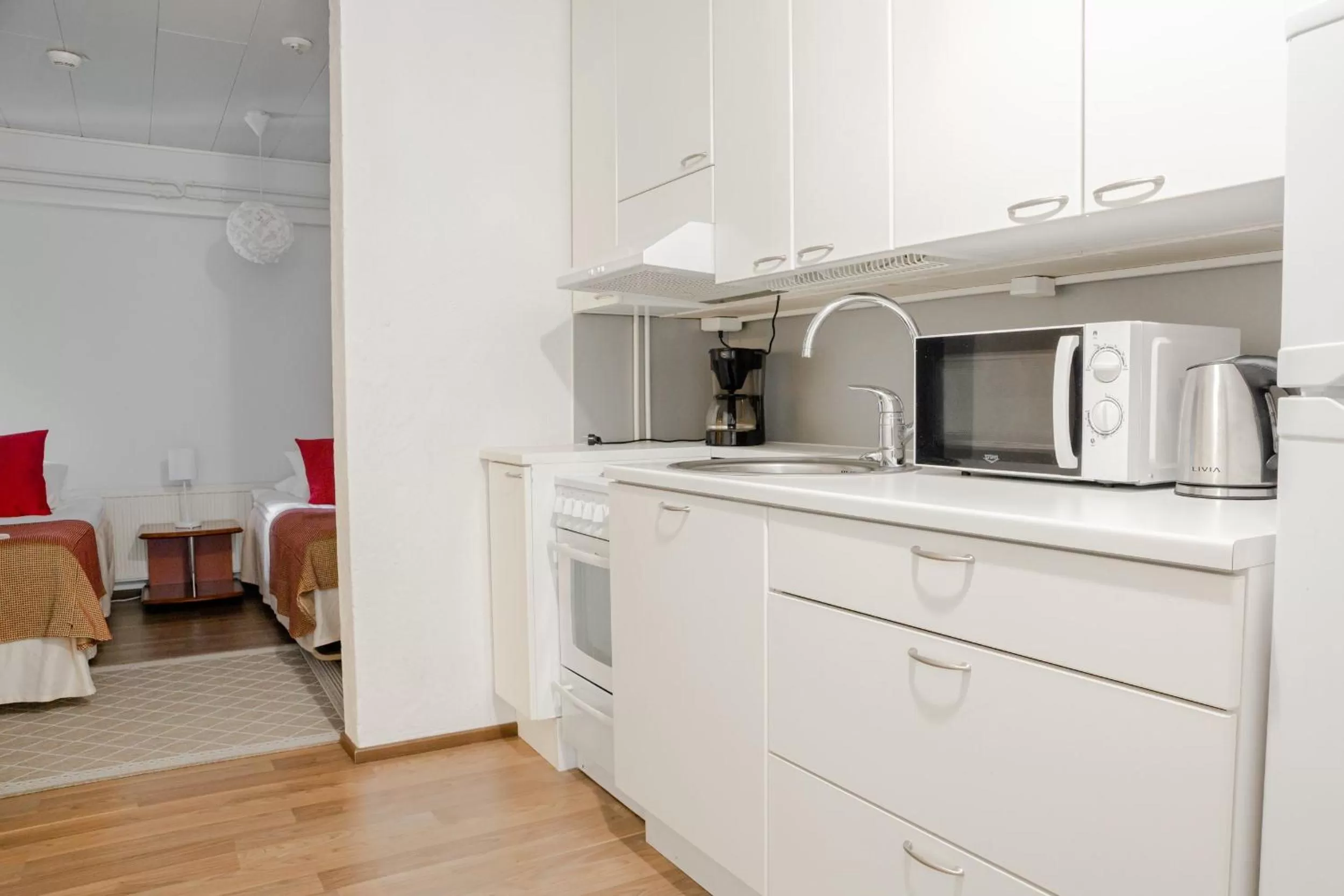 Kitchen or kitchenette in Hotel Kajaani