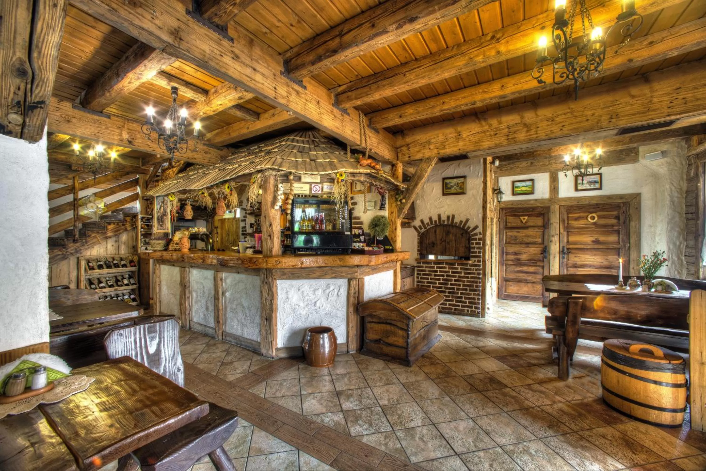 Lobby or reception in Dworek Sanocki