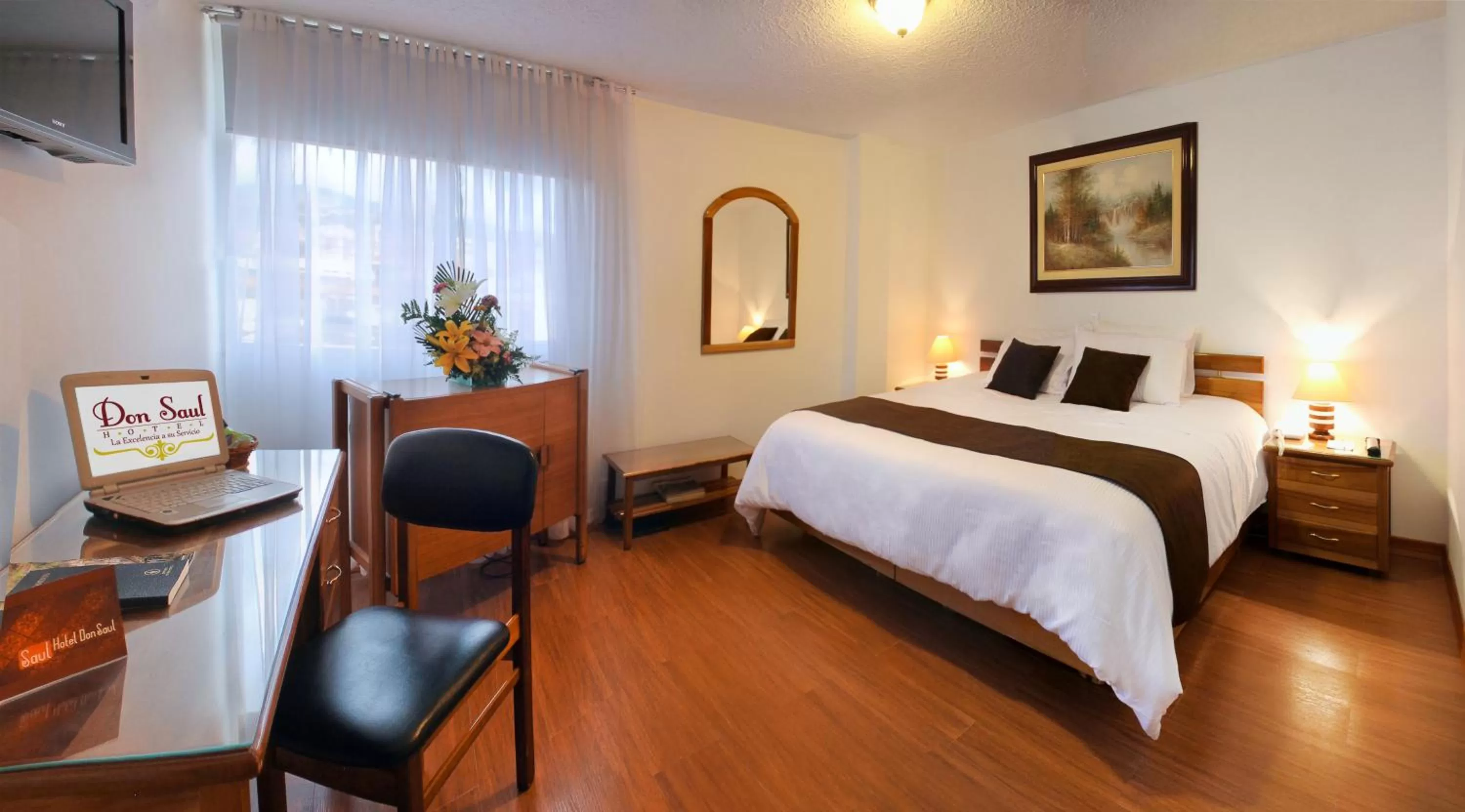 Bed in Hotel Don Saul