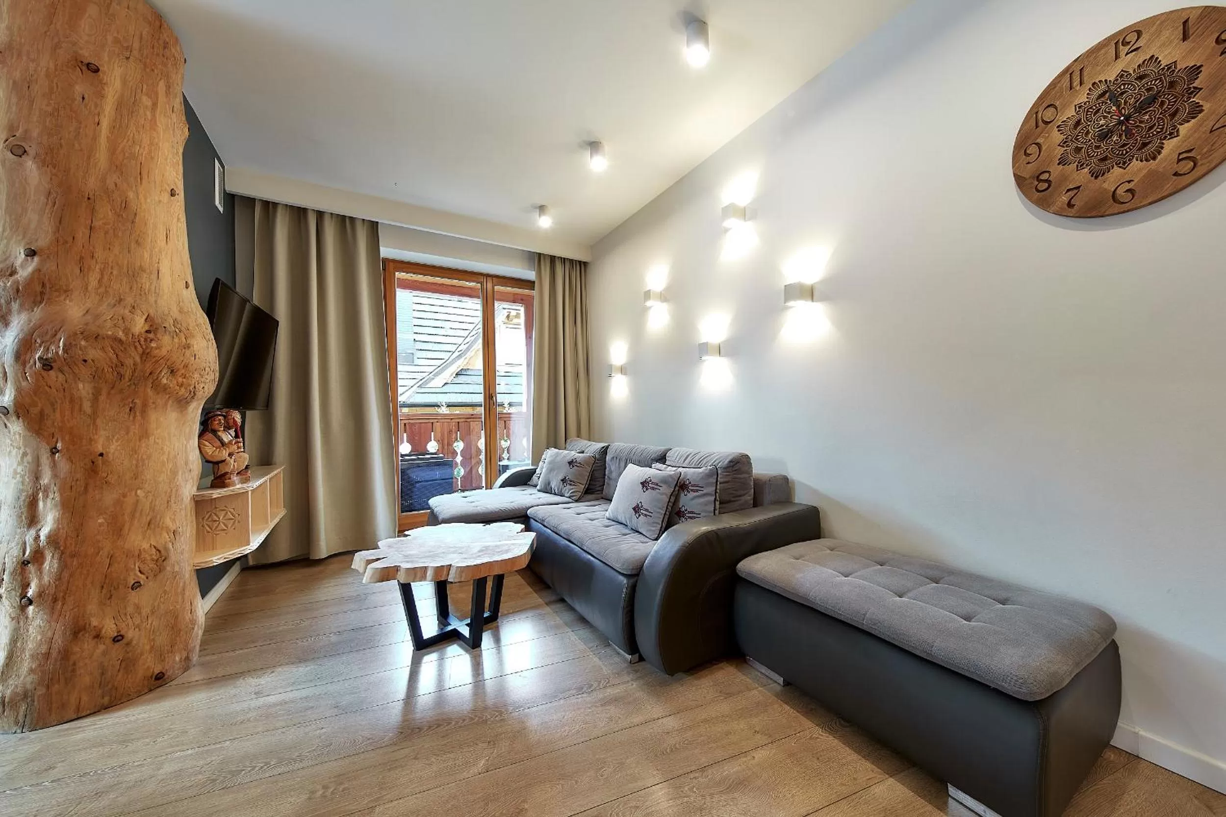 Seating area in Aparthotel Giewont