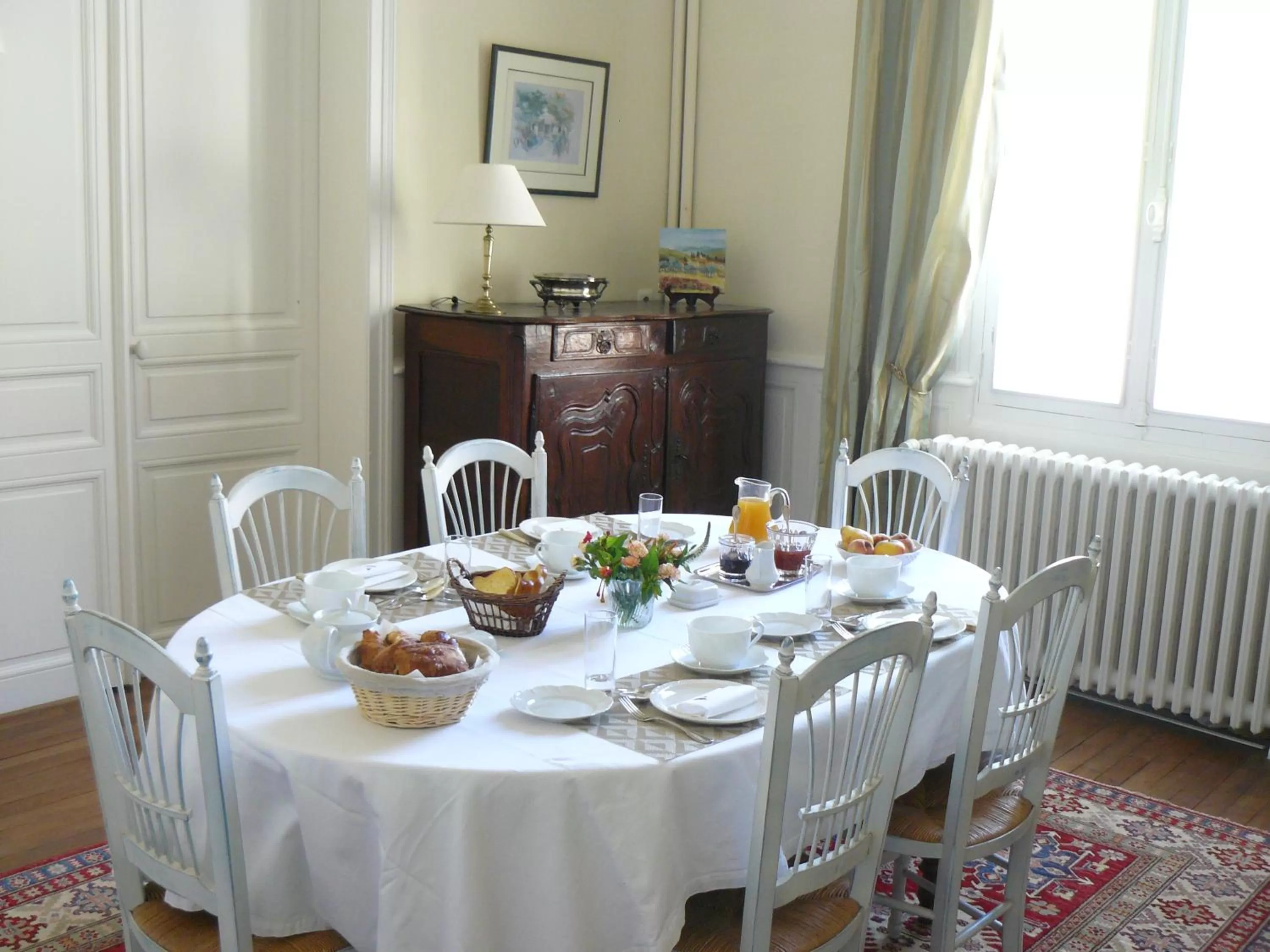 Continental breakfast in La Maison de Saumur