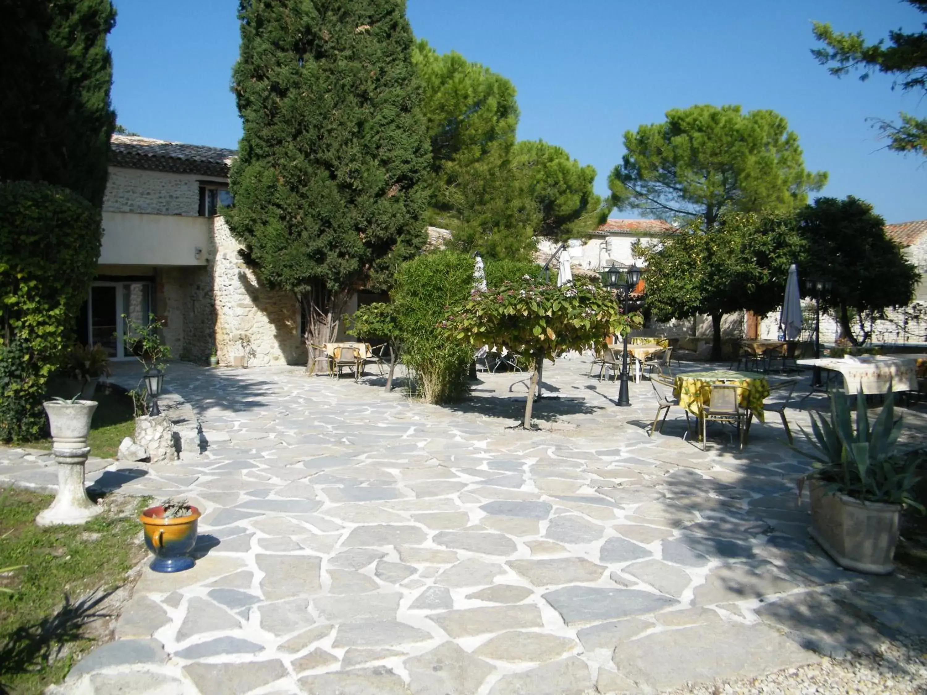 Balcony/Terrace in Logis Hotel Restaurant L'Esquielle