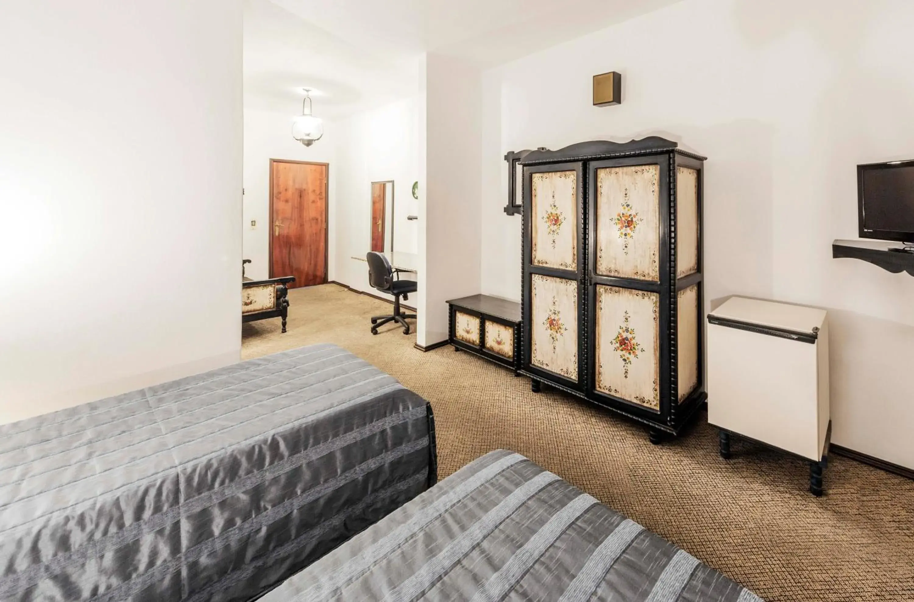 Bed in Hotel Tannenhof Bed in Hotel Tannenhof