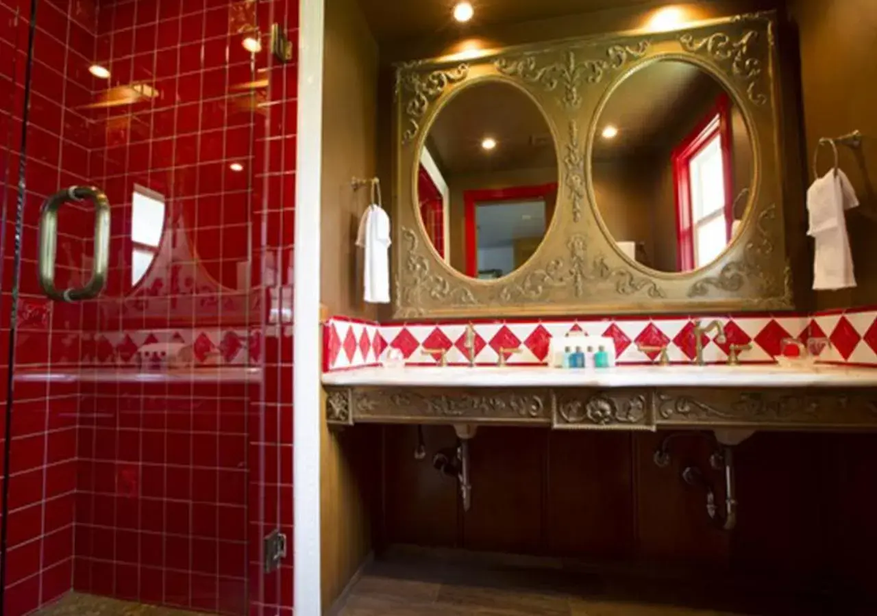 Bathroom in Madonna Inn