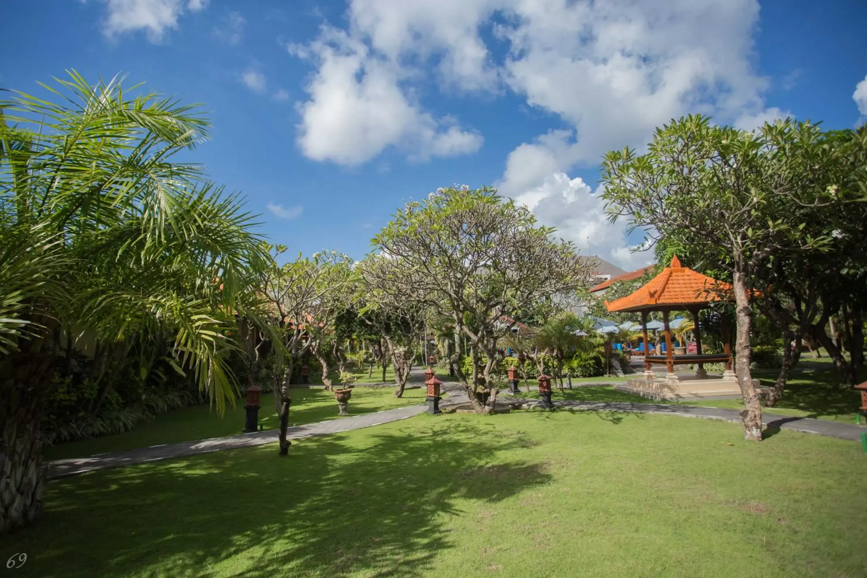 Garden view, Property Building in Kuta Puri Bungalows, Villas and Resort