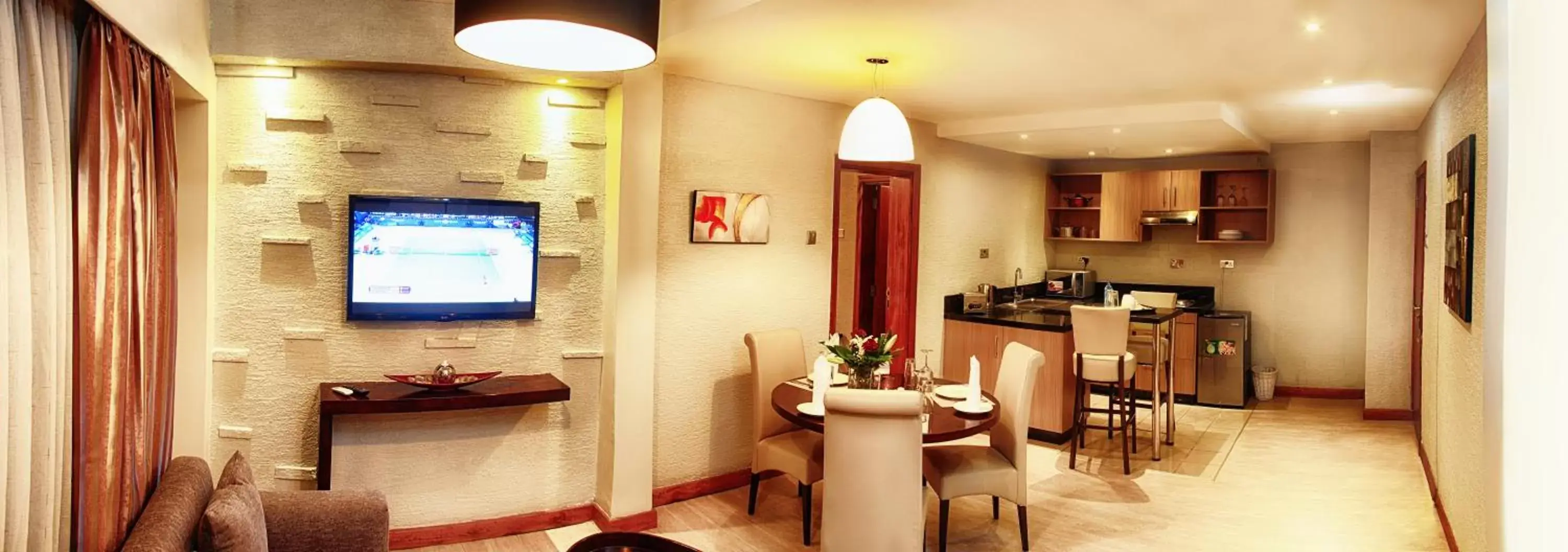 Kitchen or kitchenette in Zehneria Suites Hotel