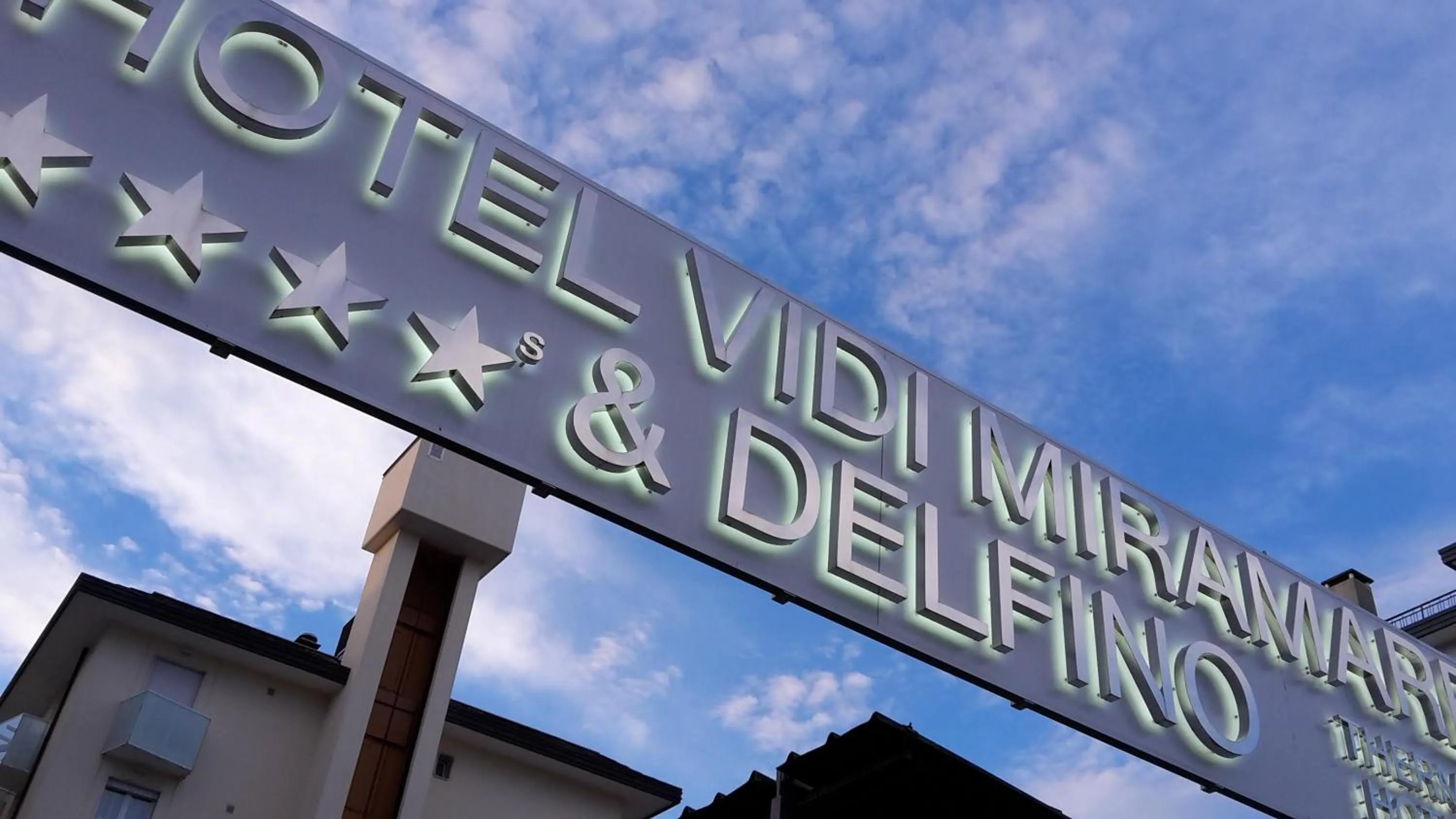 Property logo or sign in Hotels Vidi Miramare & Delfino